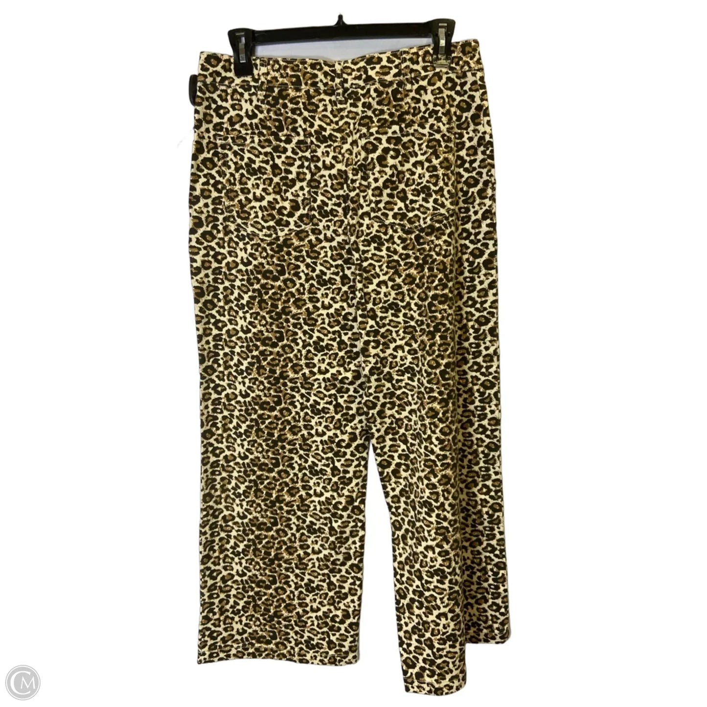 Jeans Wide Leg By Skies Are Blue In Animal Print, Size: Xl