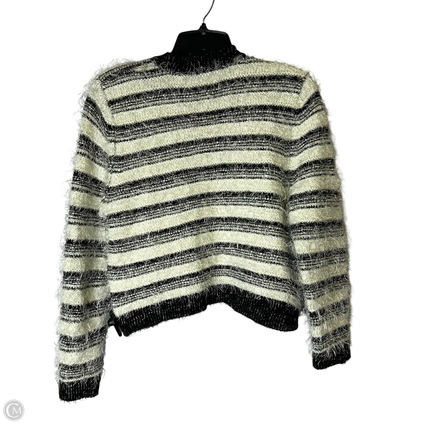 Sweater Cardigan By Calvin Klein In Black, Size: M