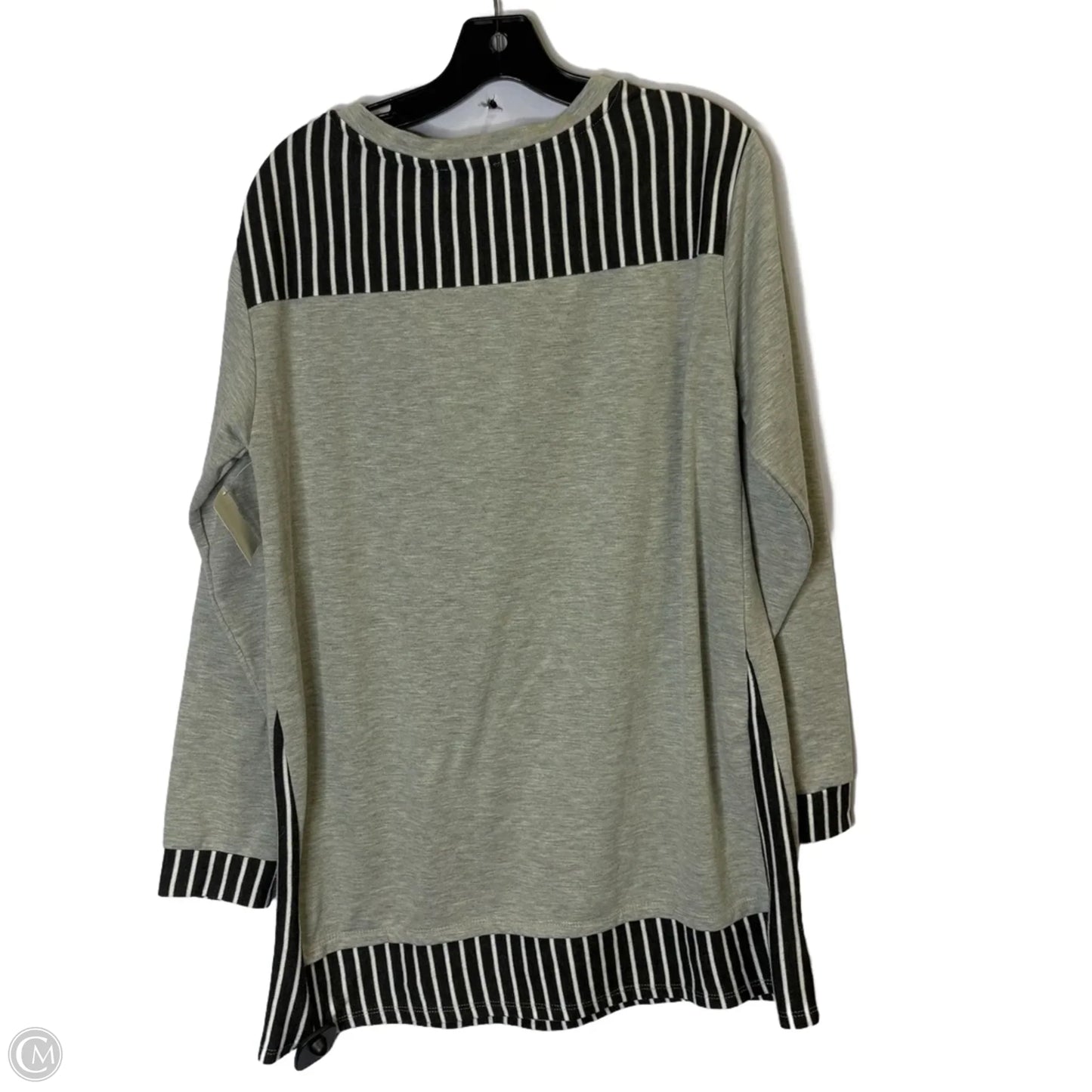 Top Long Sleeve By Clothes Mentor In Grey, Size: M