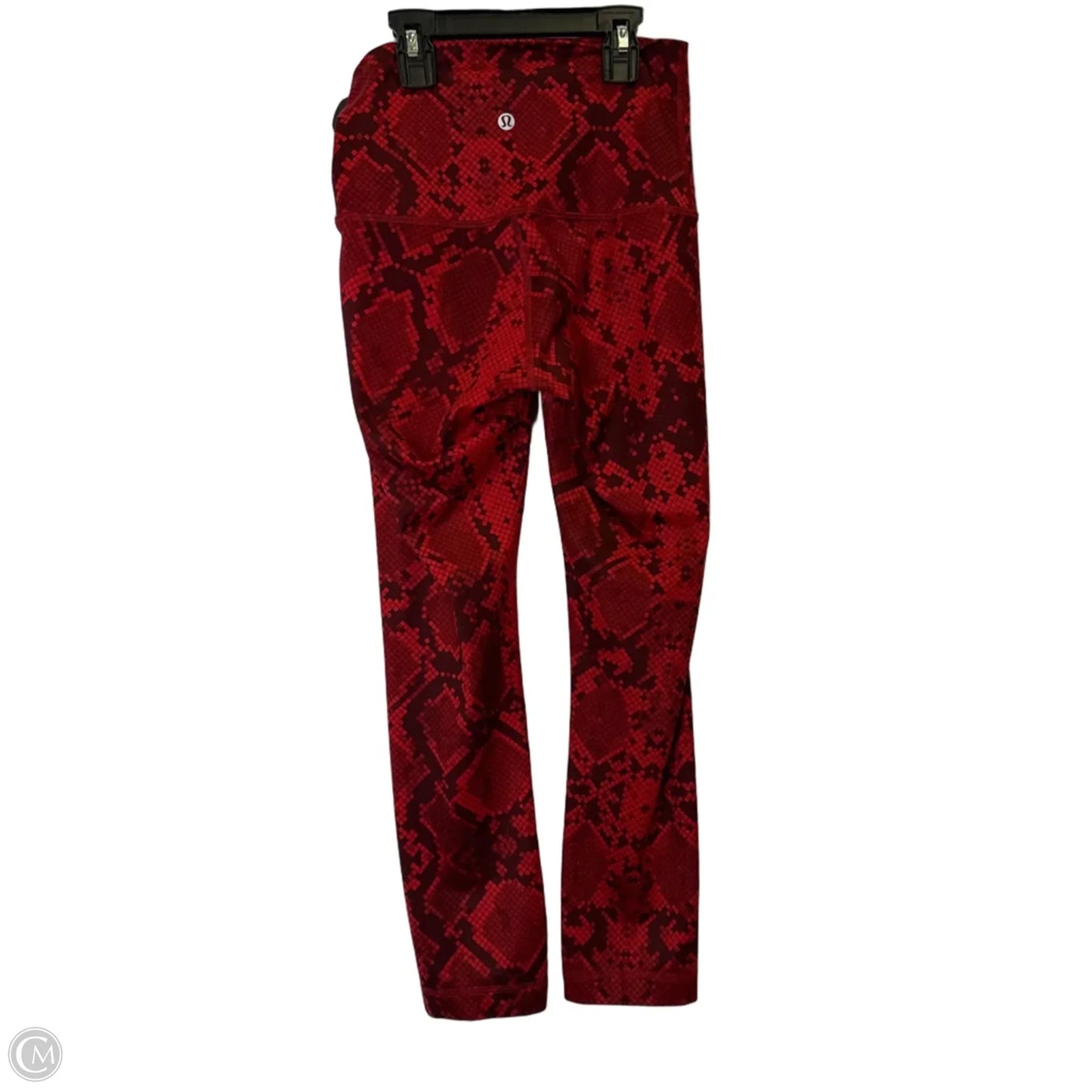 Athletic Leggings By Lululemon In Red, Size: 4