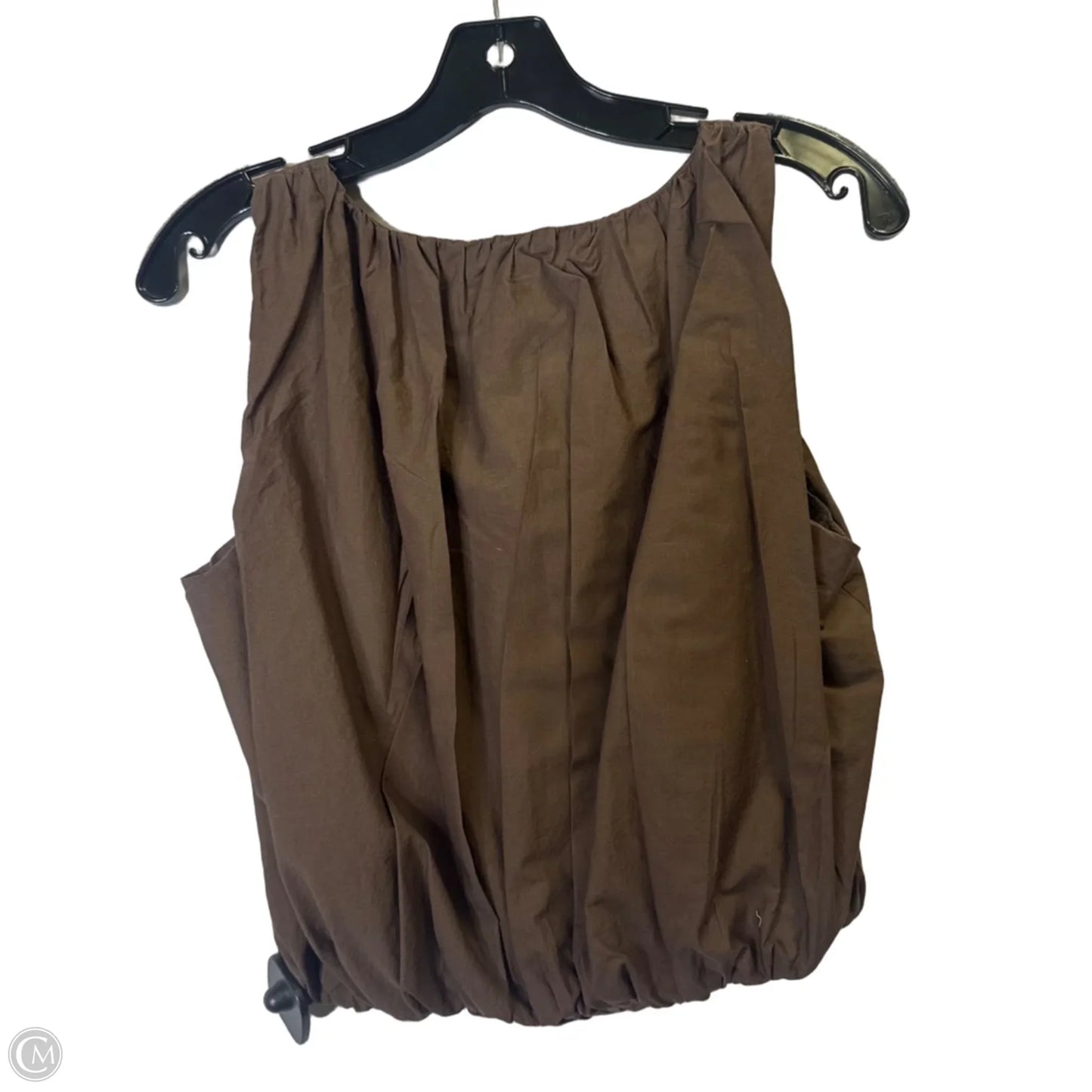 Top Sleeveless By A New Day In Brown, Size: S