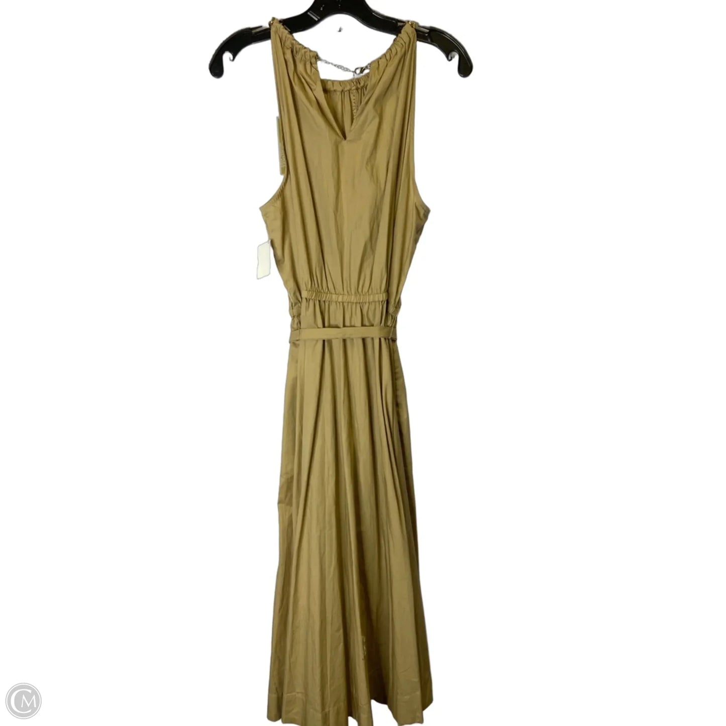 Dress Casual Midi By Cmc In Tan, Size: L