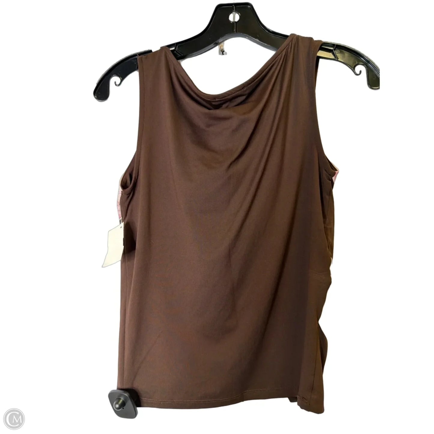 Top Sleeveless By Zara In Brown, Size: M