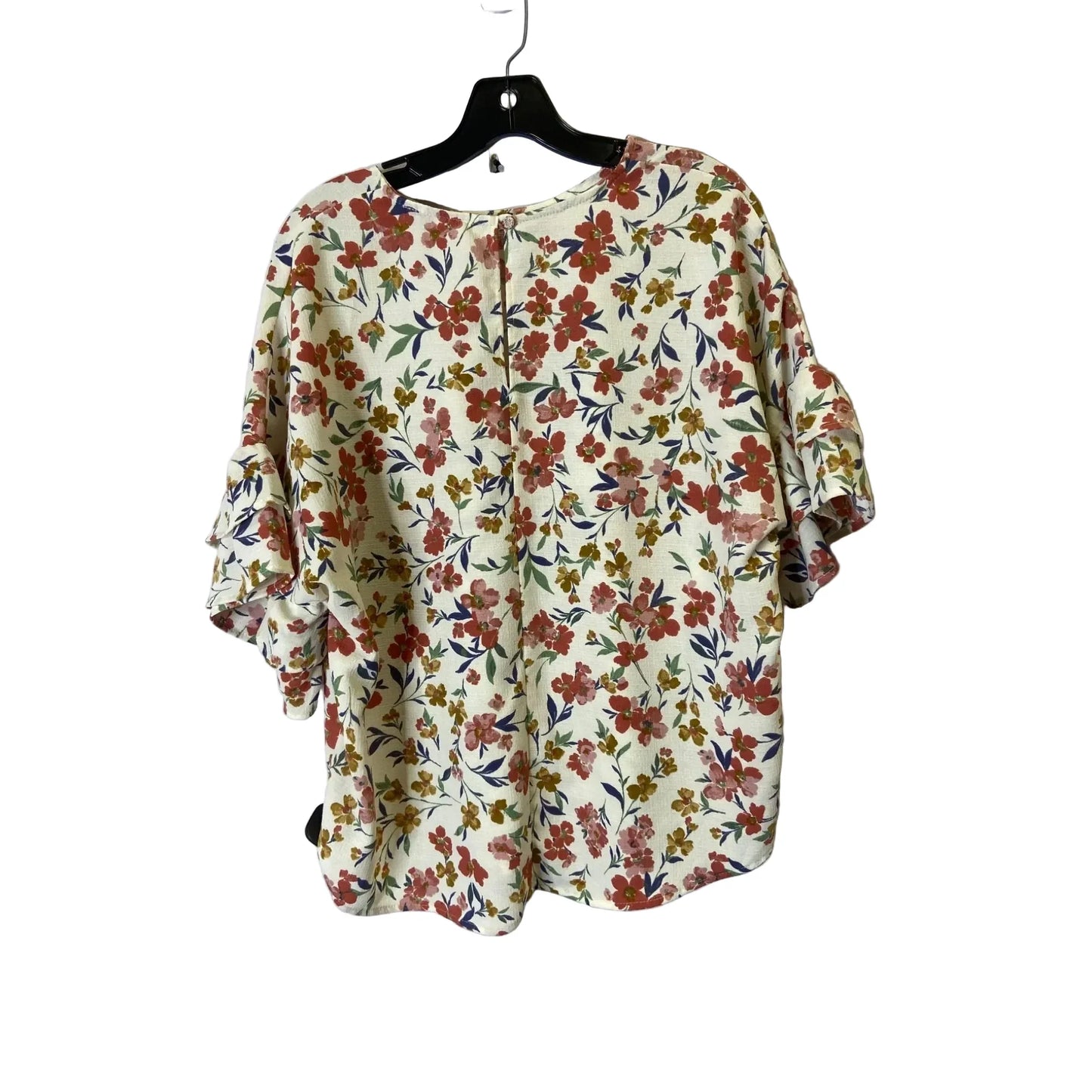 Top Short Sleeve By Clothes Mentor In Floral Print, Size: S