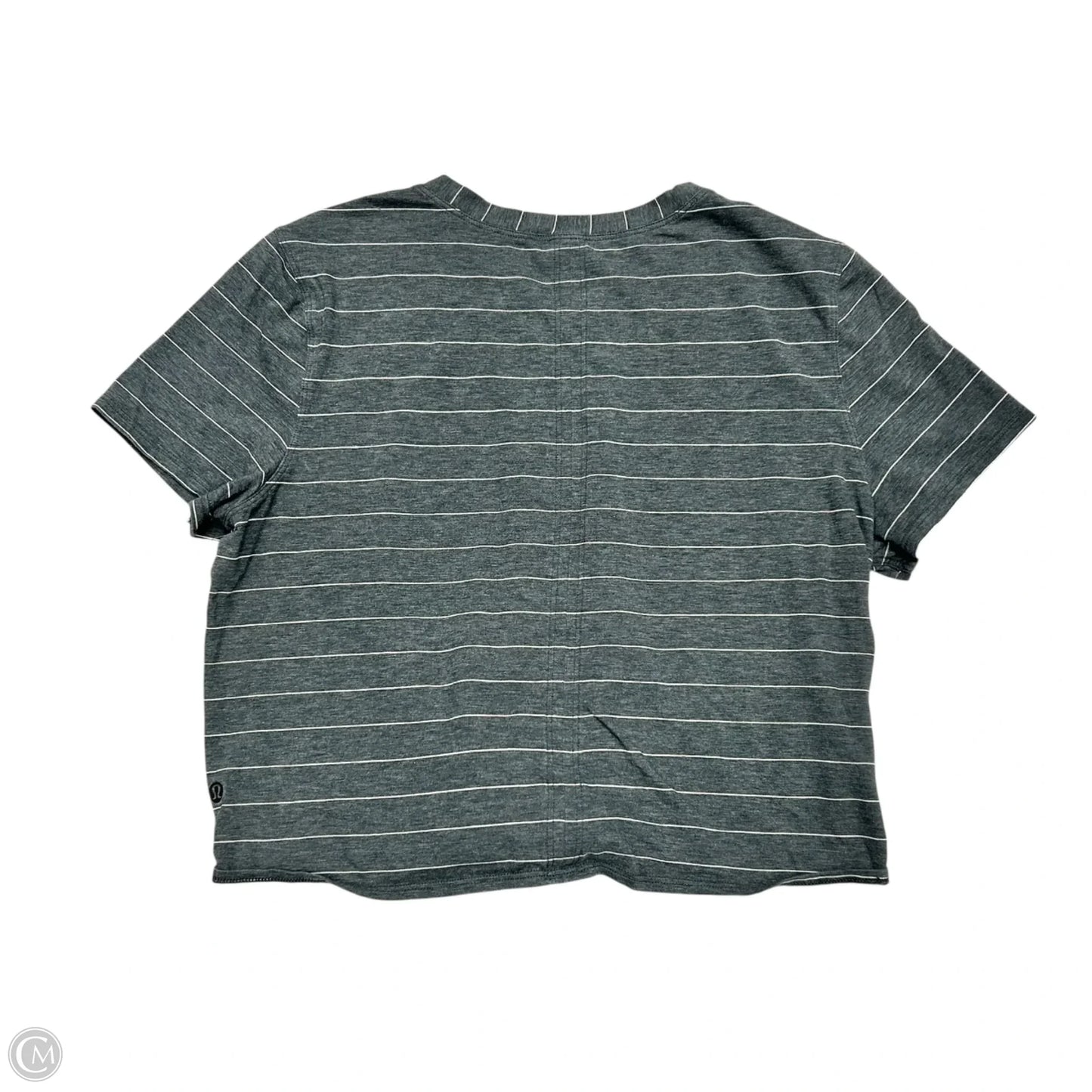 Top Short Sleeve By Lululemon In Grey, Size: S