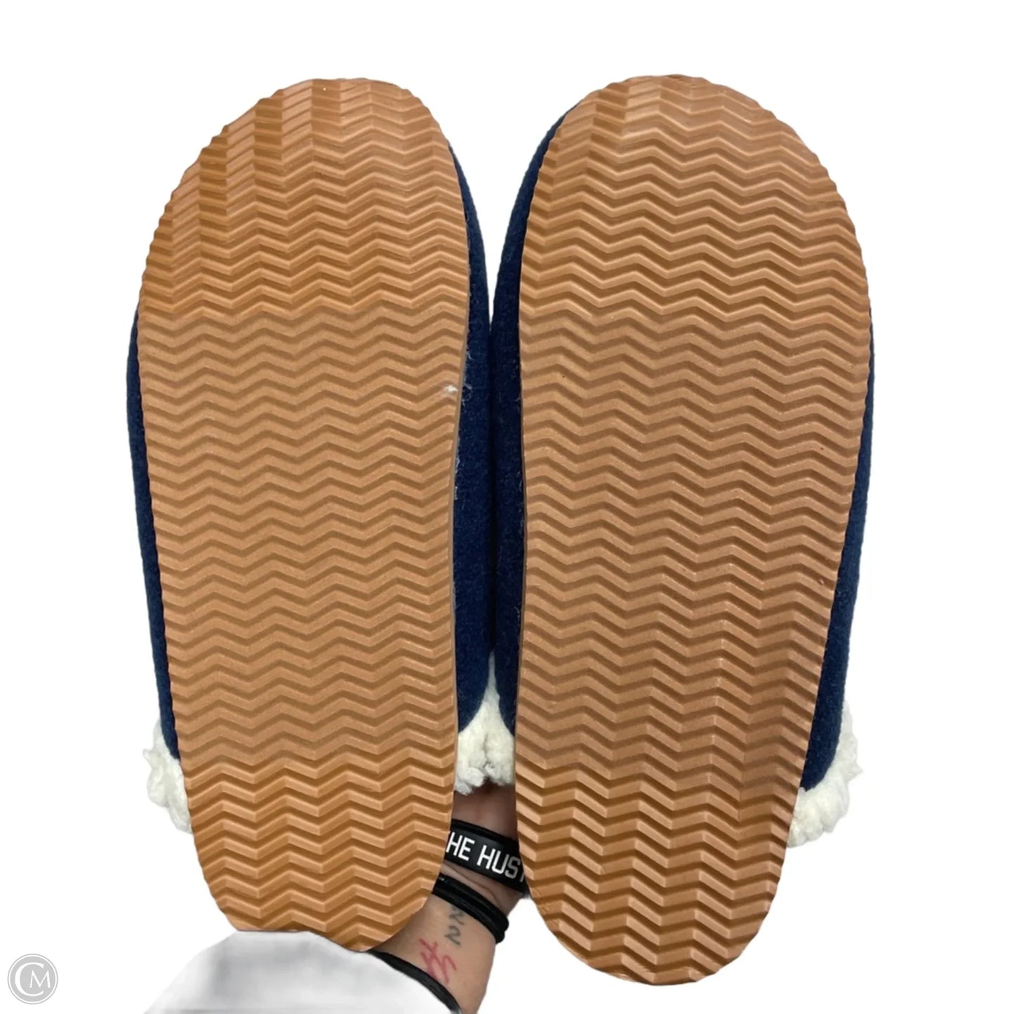 Slippers By Lands End In Navy, Size: 8