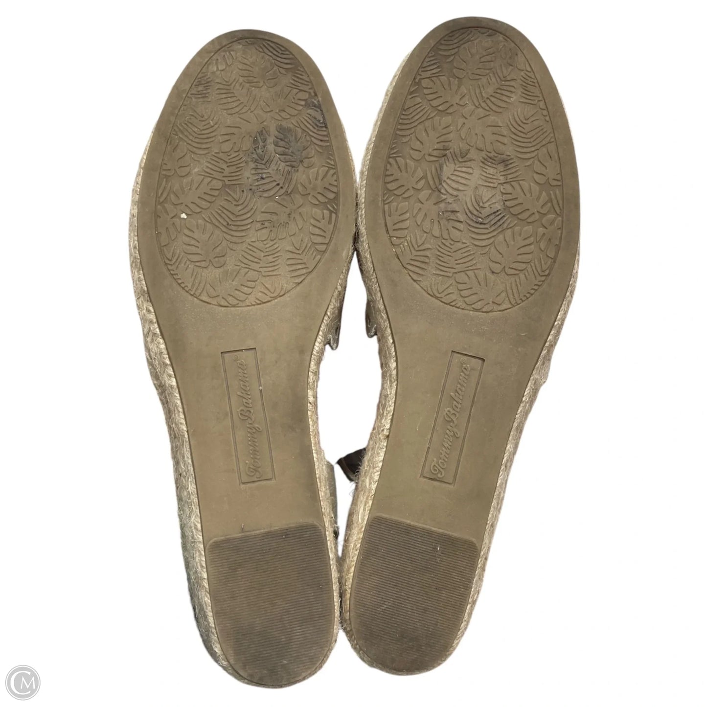 Shoes Heels Wedge By Tommy Bahama In Beige, Size: 8.5