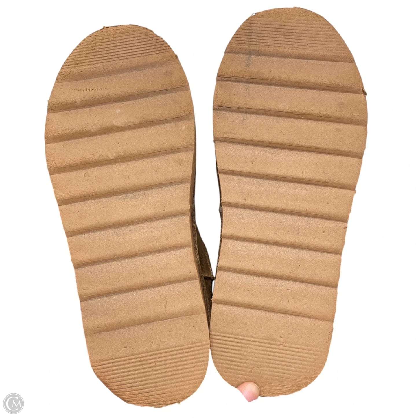 Boots Ankle Flats By Shoedazzle In Brown, Size: 8