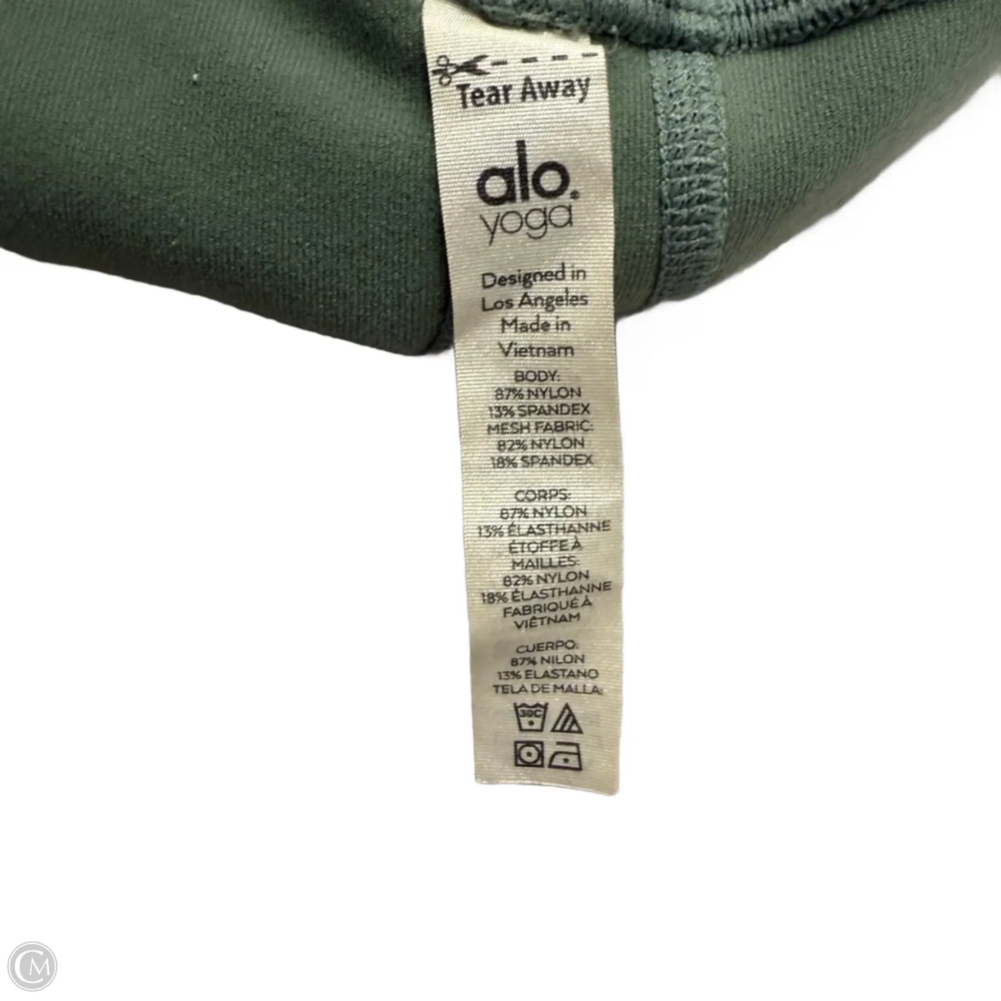 Athletic Leggings By Alo In Green, Size: S