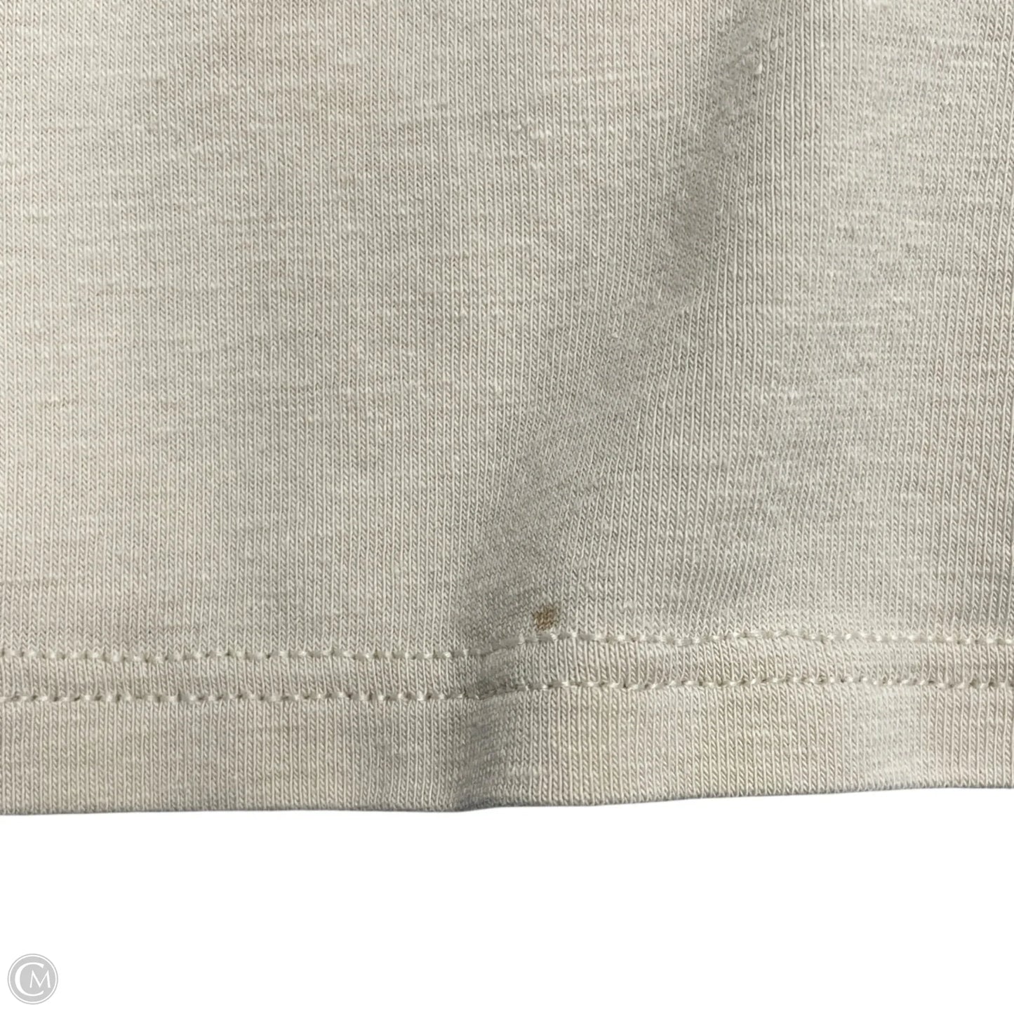 Athletic Top Short Sleeve By Lululemon In Cream, Size: S