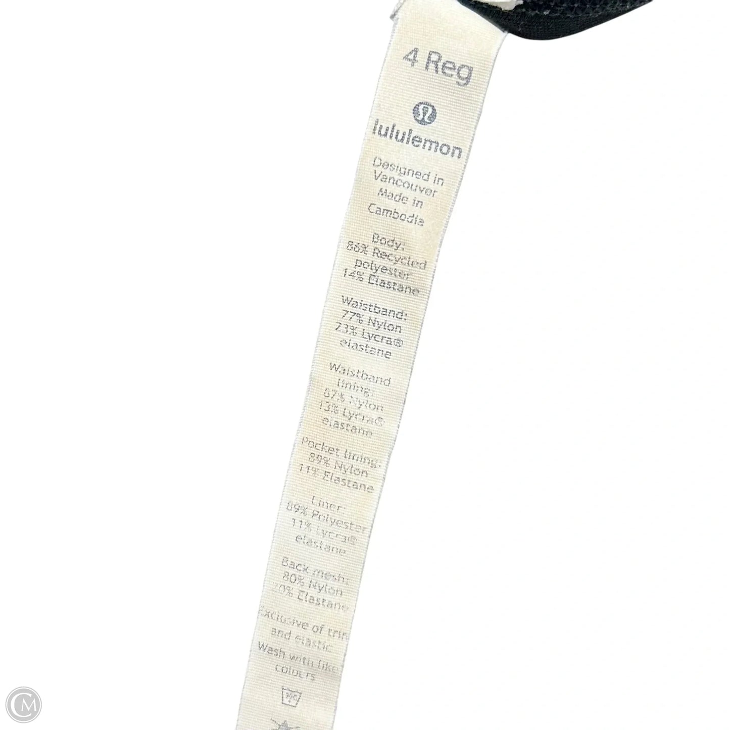 Athletic Shorts By Lululemon In Black & Red, Size: S