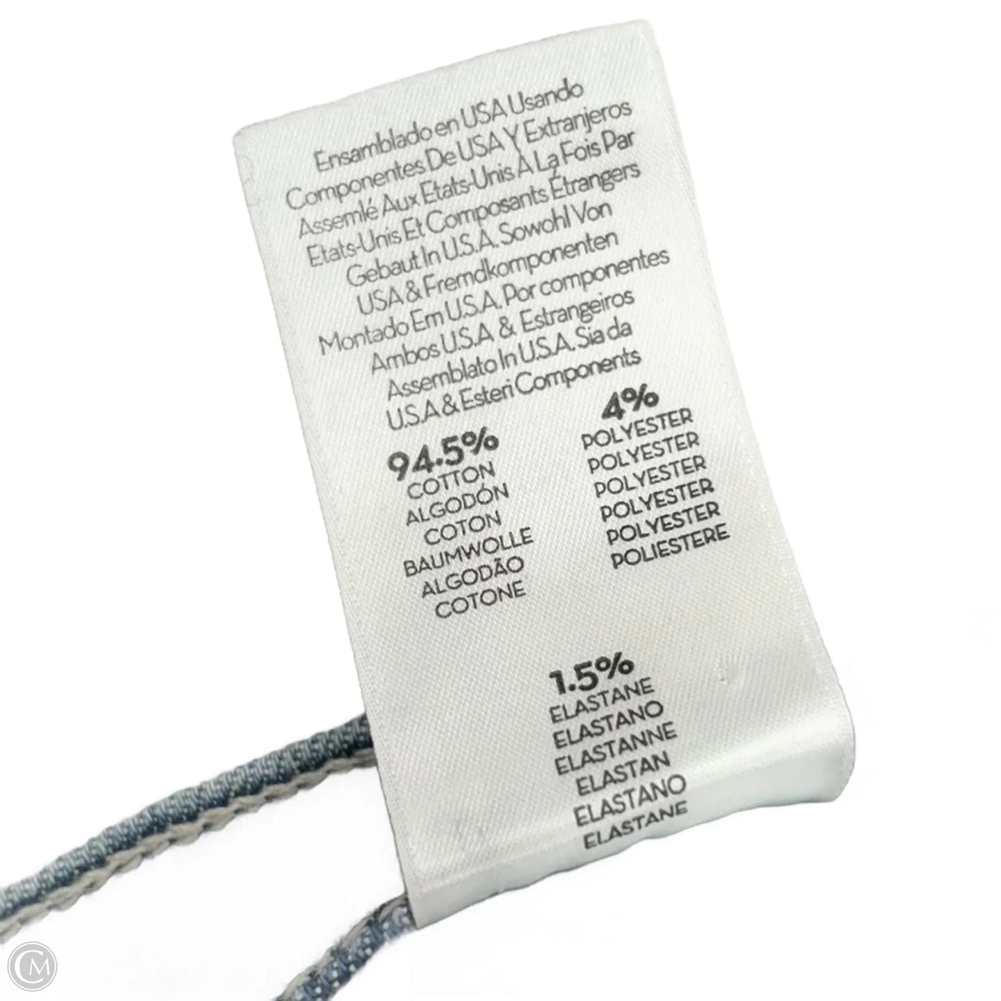 Jeans Straight By Mother In Blue Denim, Size: 2