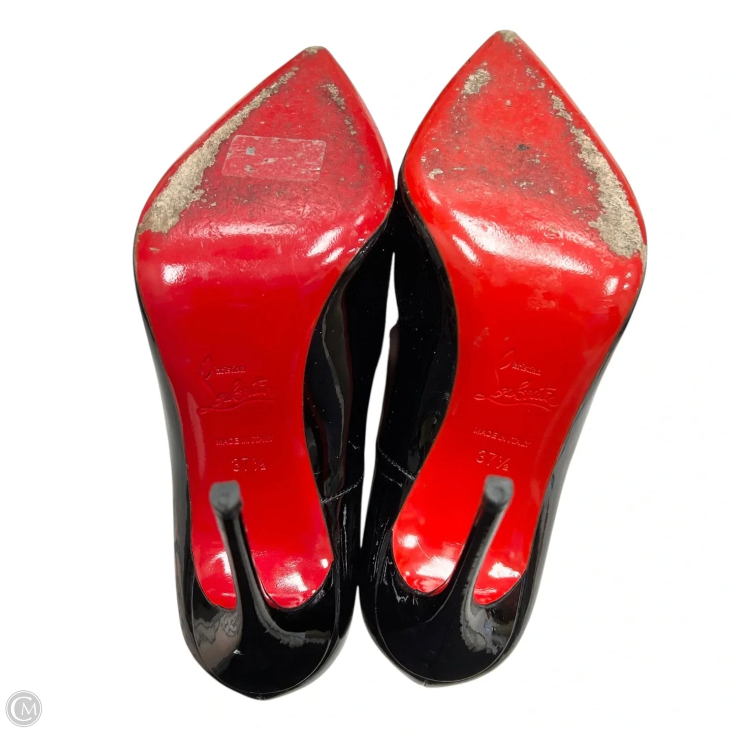 Shoes Luxury Designer By Christian Louboutin In Black, Size: 7