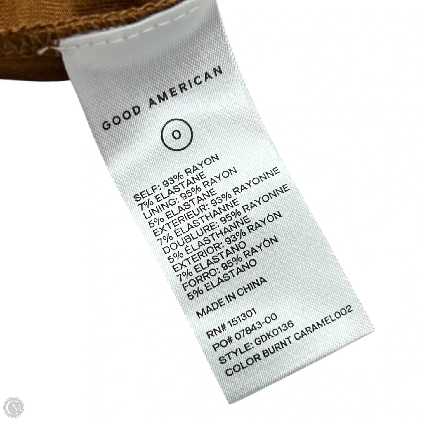 Dress Casual Maxi By Good American In Brown, Size: Xs