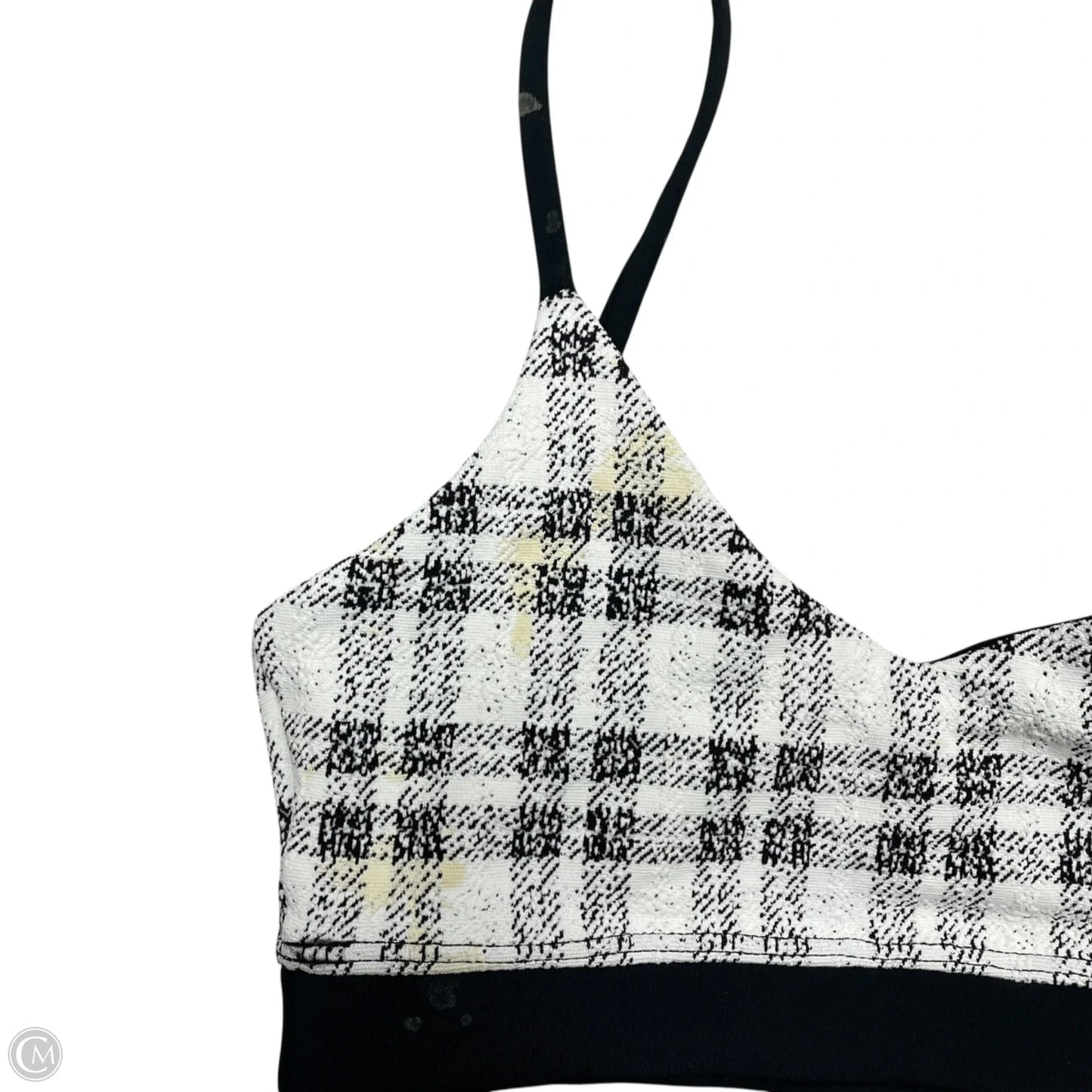 Athletic Bra By Beach Riot In Black & White, Size: Xs