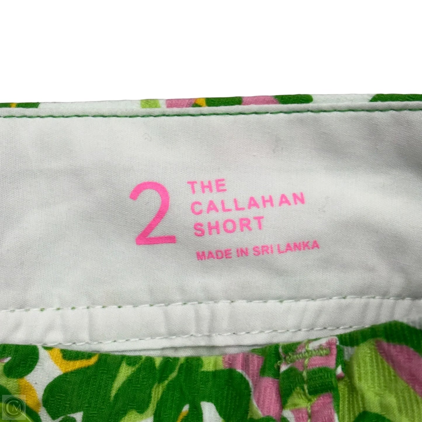 Shorts By Lilly Pulitzer In Green & Pink, Size: 2