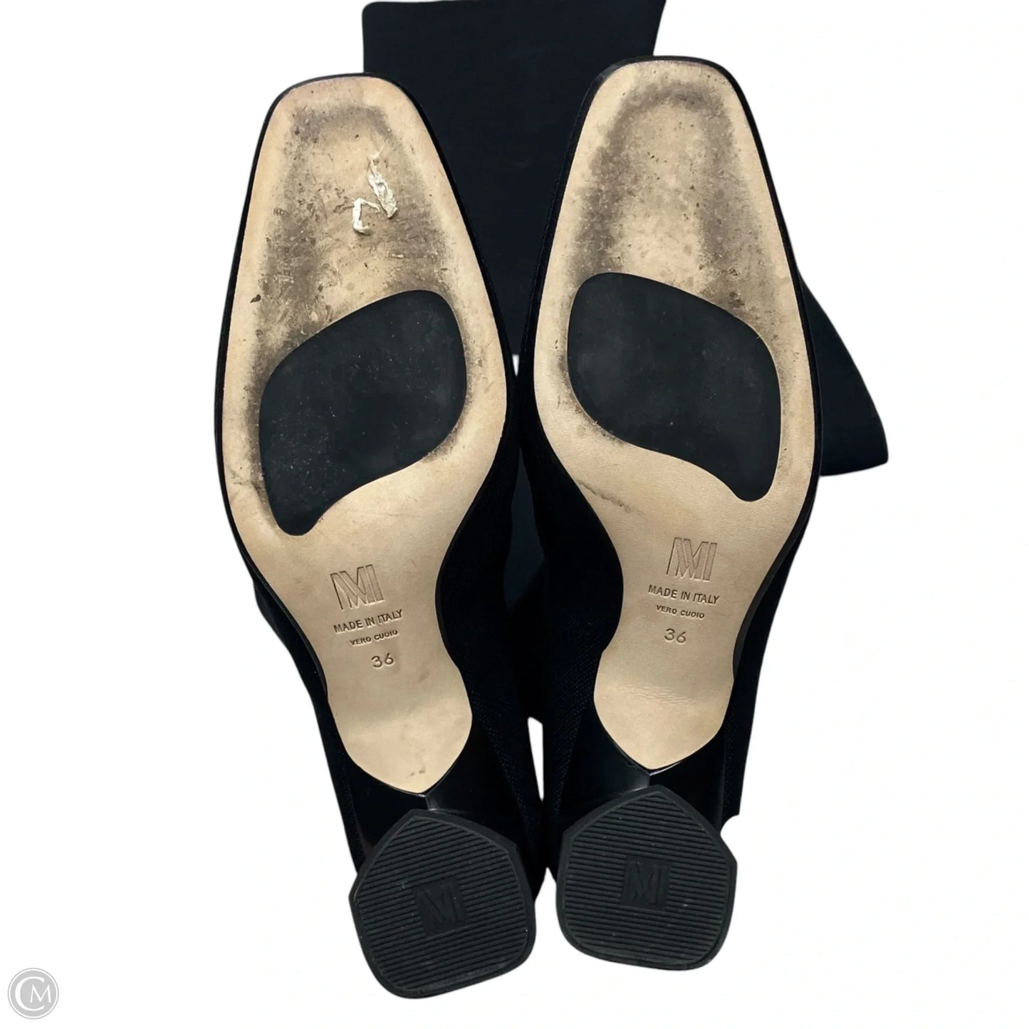 Boots Over-the-knee Heels By M.m. Lafleur In Black, Size: 5.5