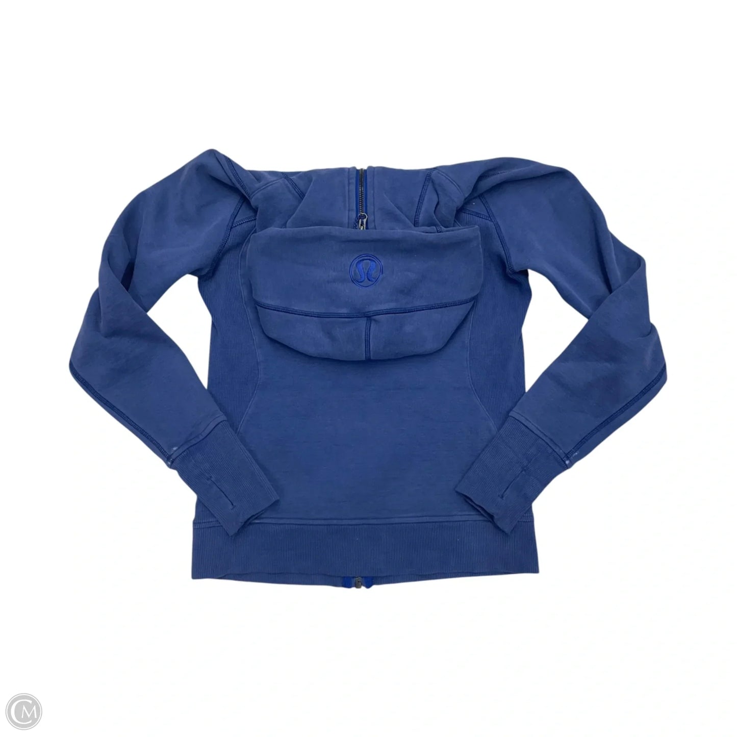 Athletic Jacket By Lululemon In Blue, Size: S