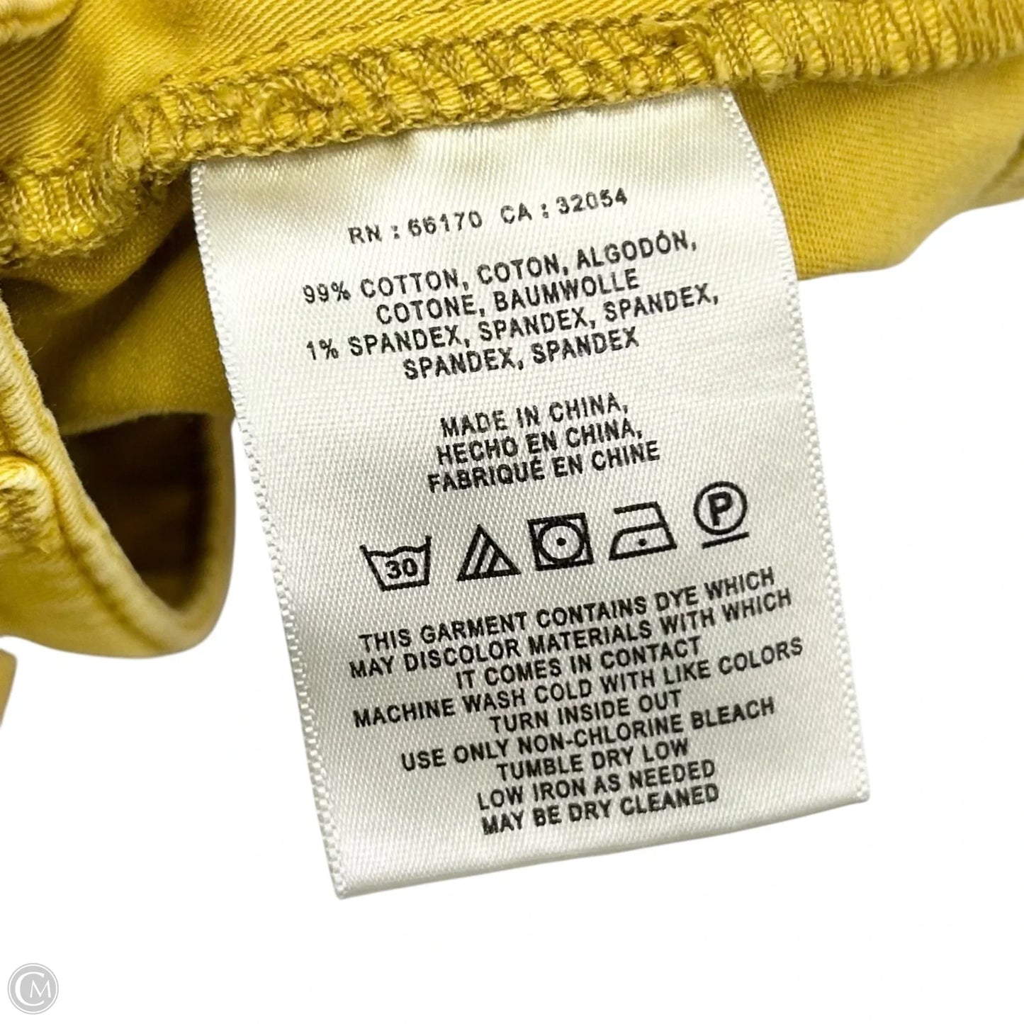 Pants Wide Leg By Anthropologie In Yellow, Size: 0