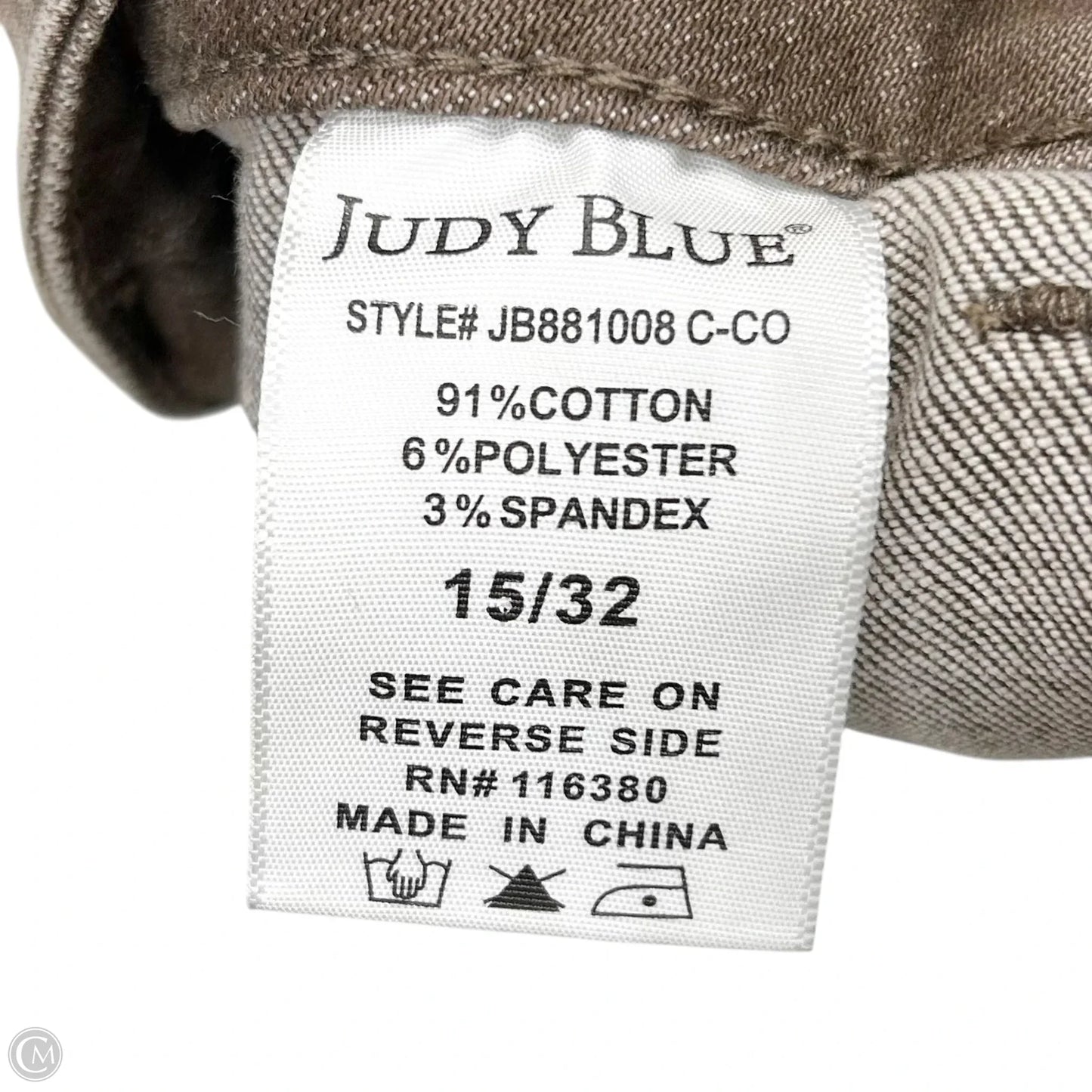 Jeans Wide Leg By Judy Blue In Brown Denim, Size: 14