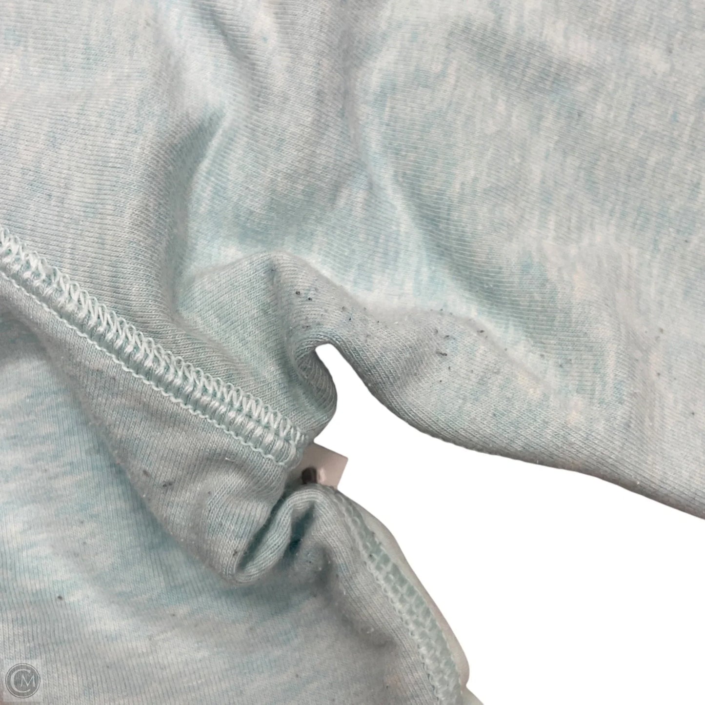 Athletic Top Long Sleeve Collar By Lululemon In Blue, Size: M