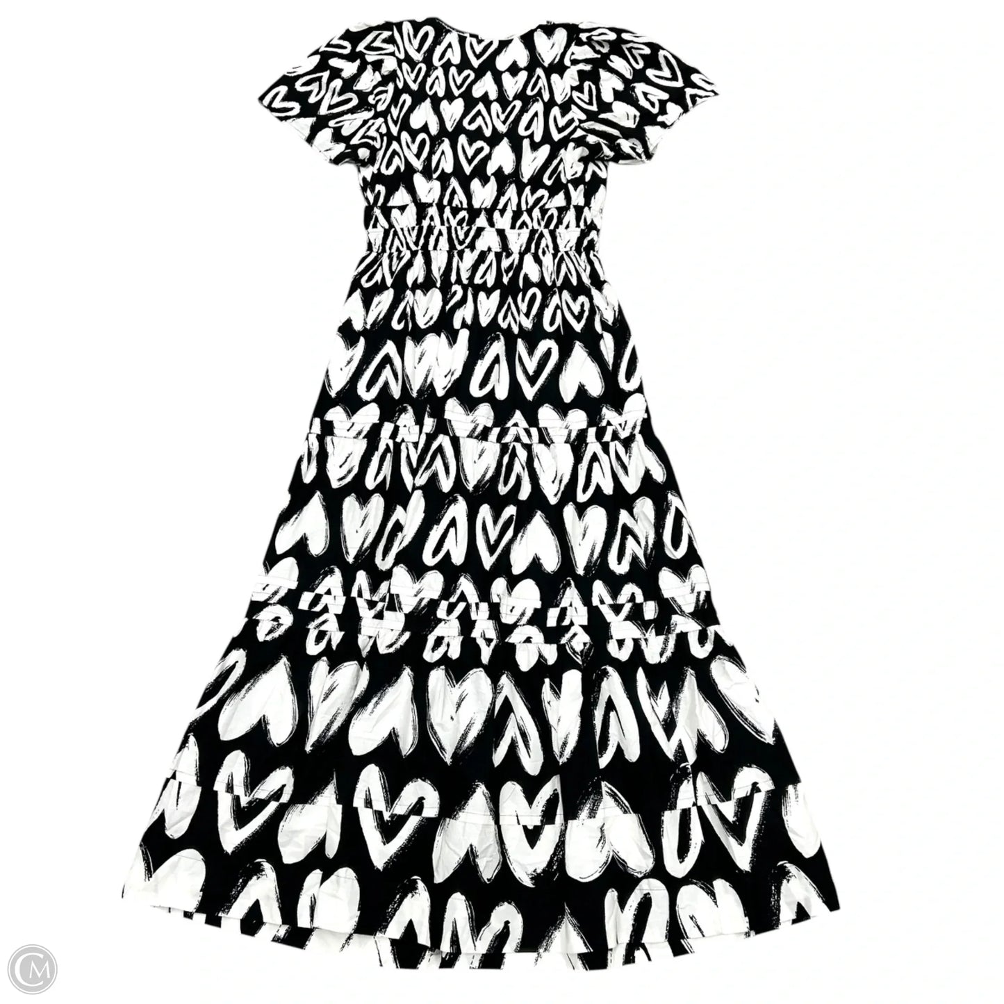 Dress Casual Maxi By Anthropologie In Black & White, Size: S