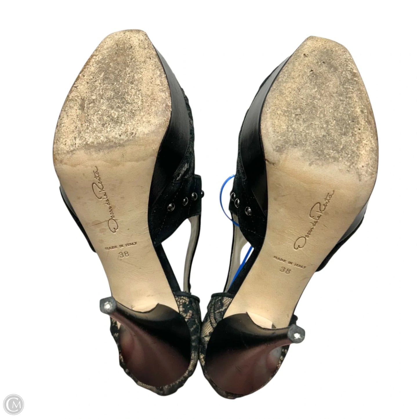 Shoes Luxury Designer By Oscar De La Renta In Black, Size: 7.5