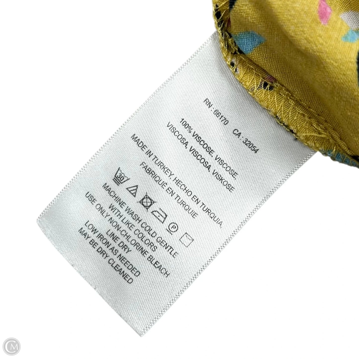 Blouse Long Sleeve By Maeve In Yellow, Size: Xl