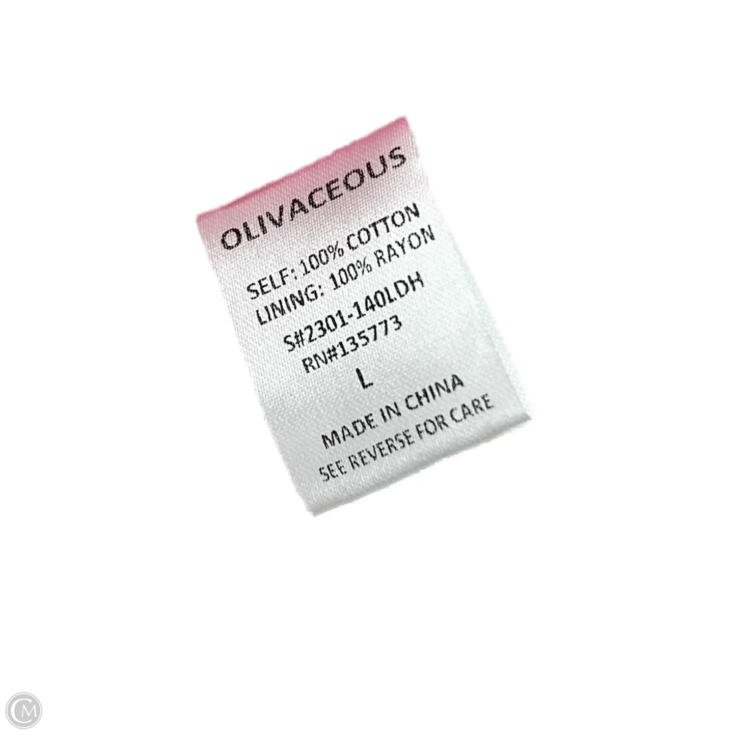 Dress Party Long By Olivaceous In Pink, Size: L