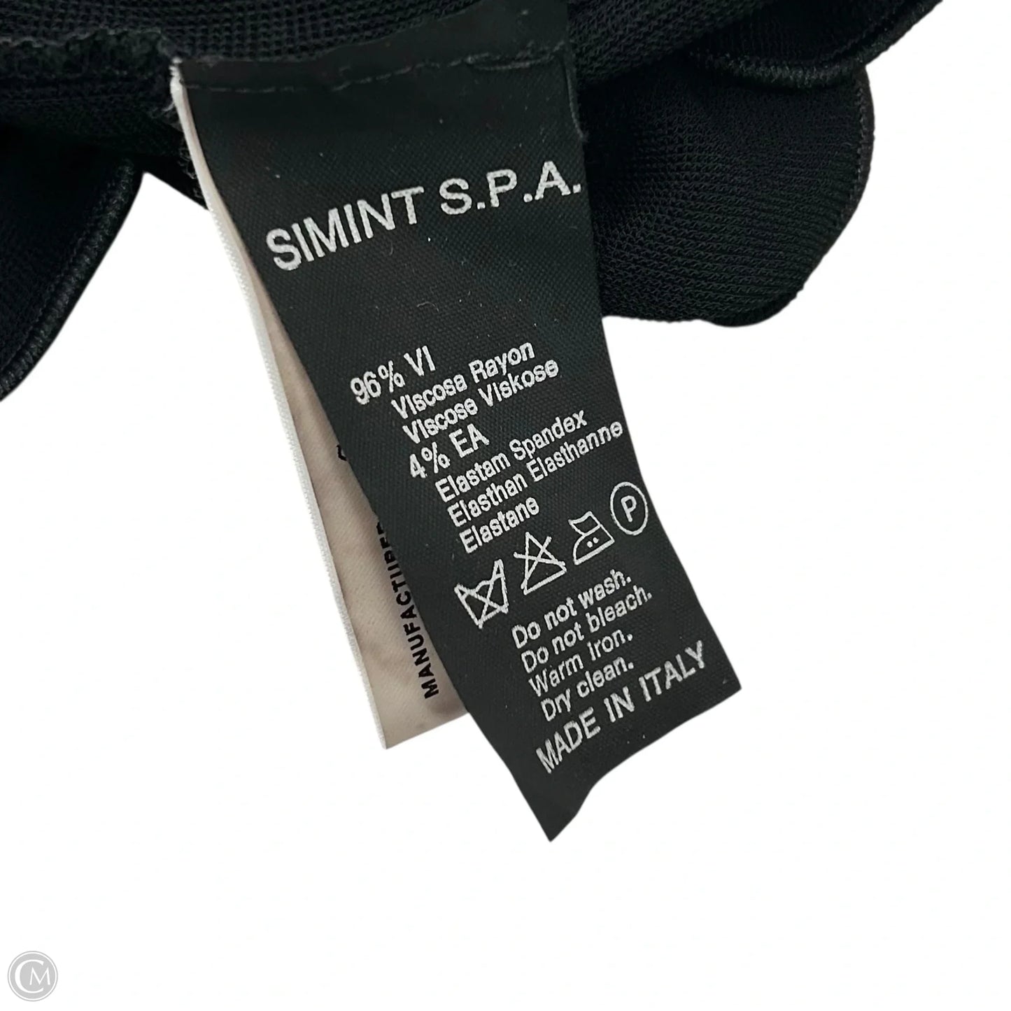 Top Short Sleeve Designer By Giorgio Armani In Black, Size: M