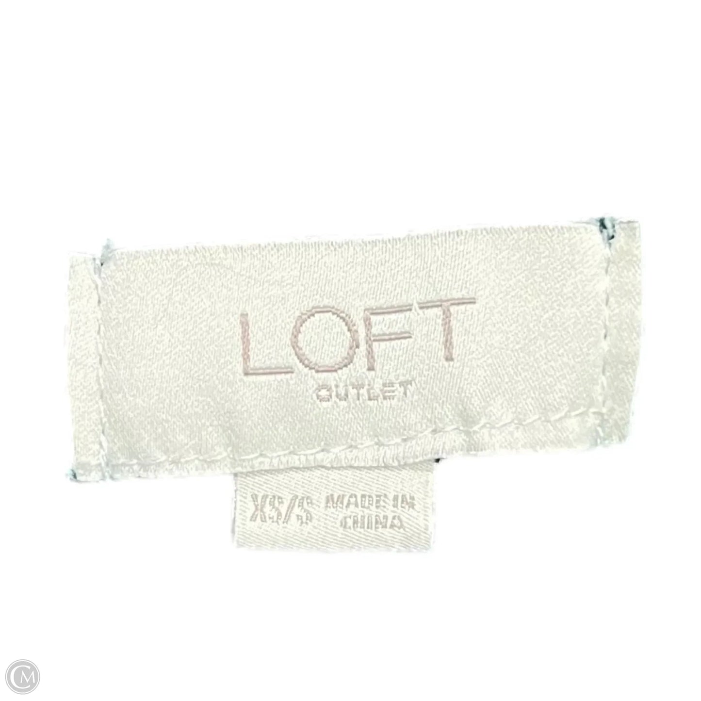 Sweater Short Sleeve By Loft In Green, Size: Xs