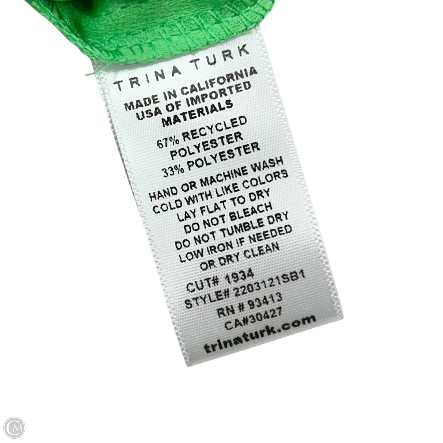 Top Short Sleeve By Trina Turk In Green, Size: Xs