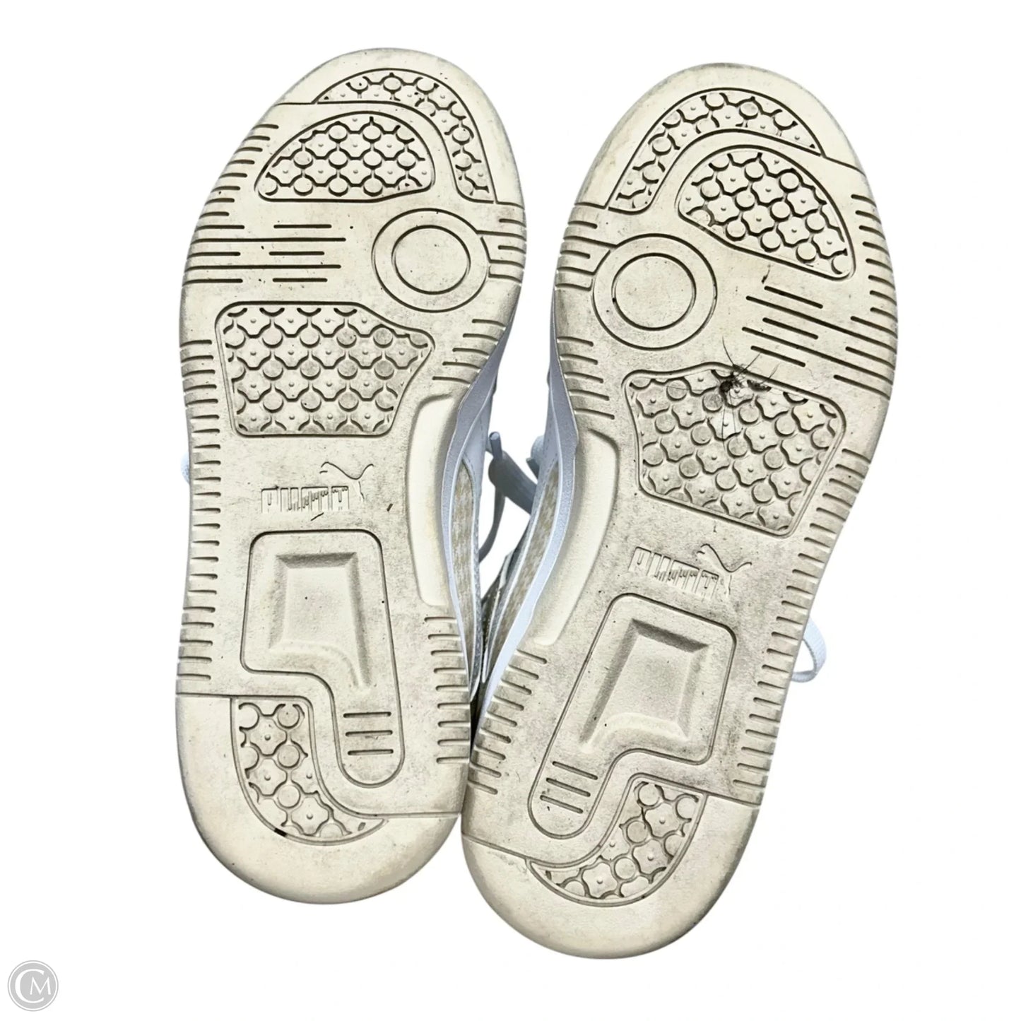 Shoes Sneakers By Puma In Tan & White, Size: 7