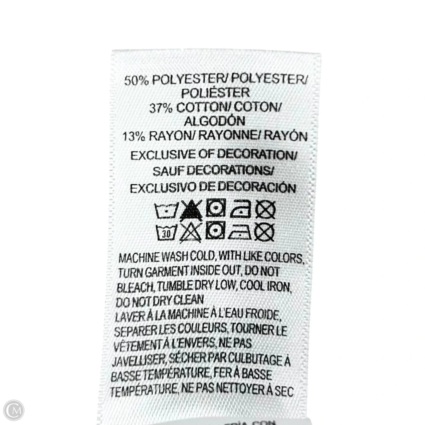 Top Short Sleeve By Lucky Brand In Tan, Size: Xl