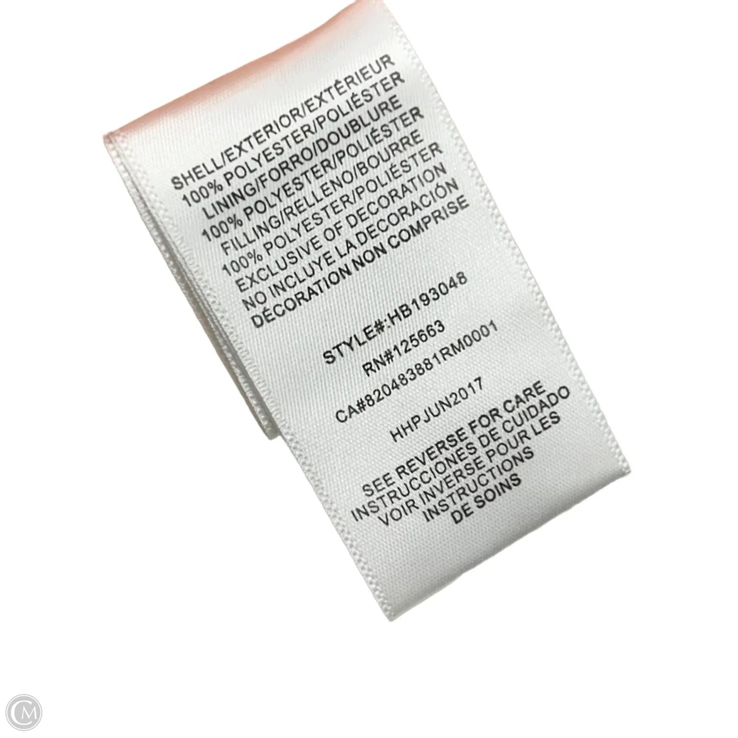 Jacket Puffer & Quilted By Harve Bernard In Pink, Size: L