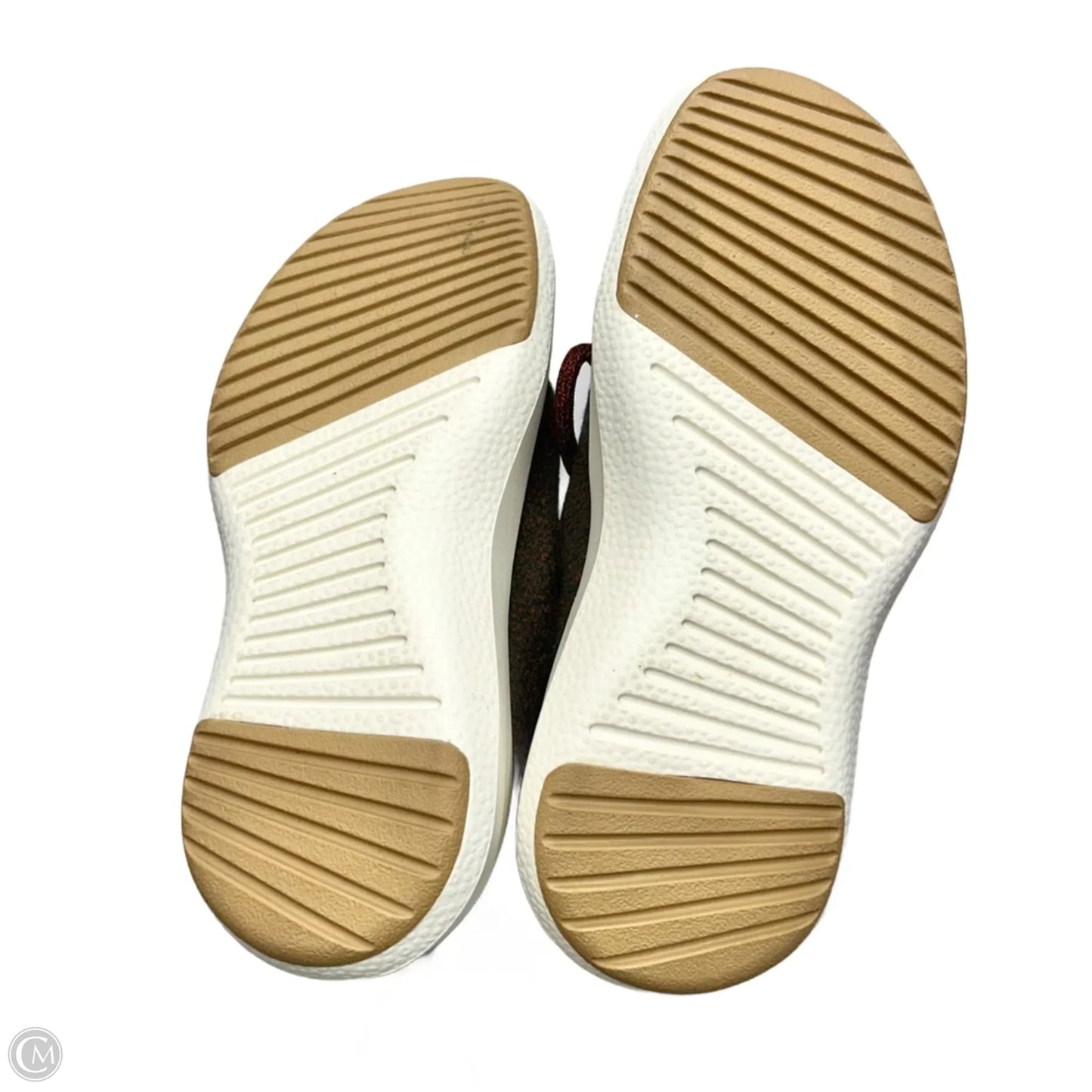 Shoes Sneakers By Allbirds In Grey & Orange, Size: 5