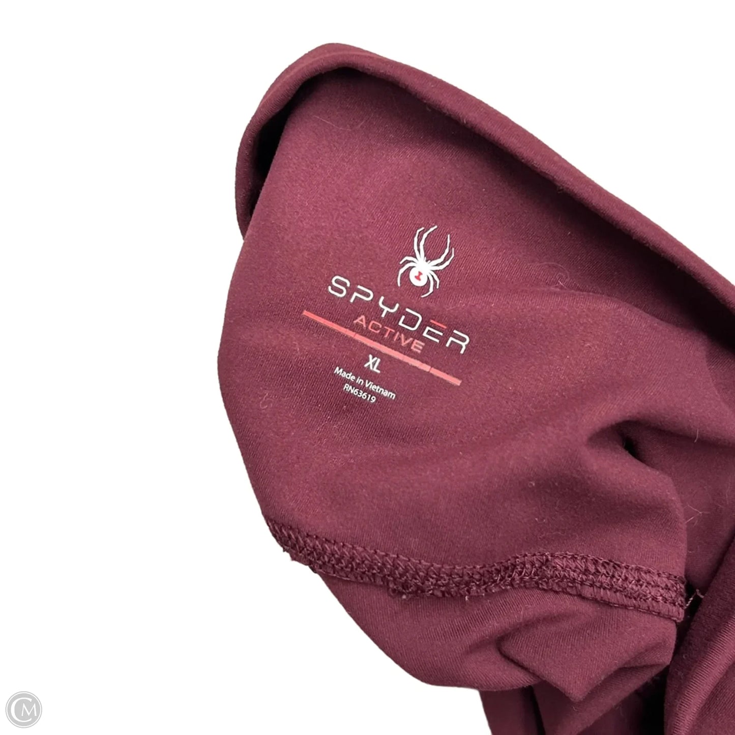 Athletic Leggings By Spyder In Maroon, Size: Xl