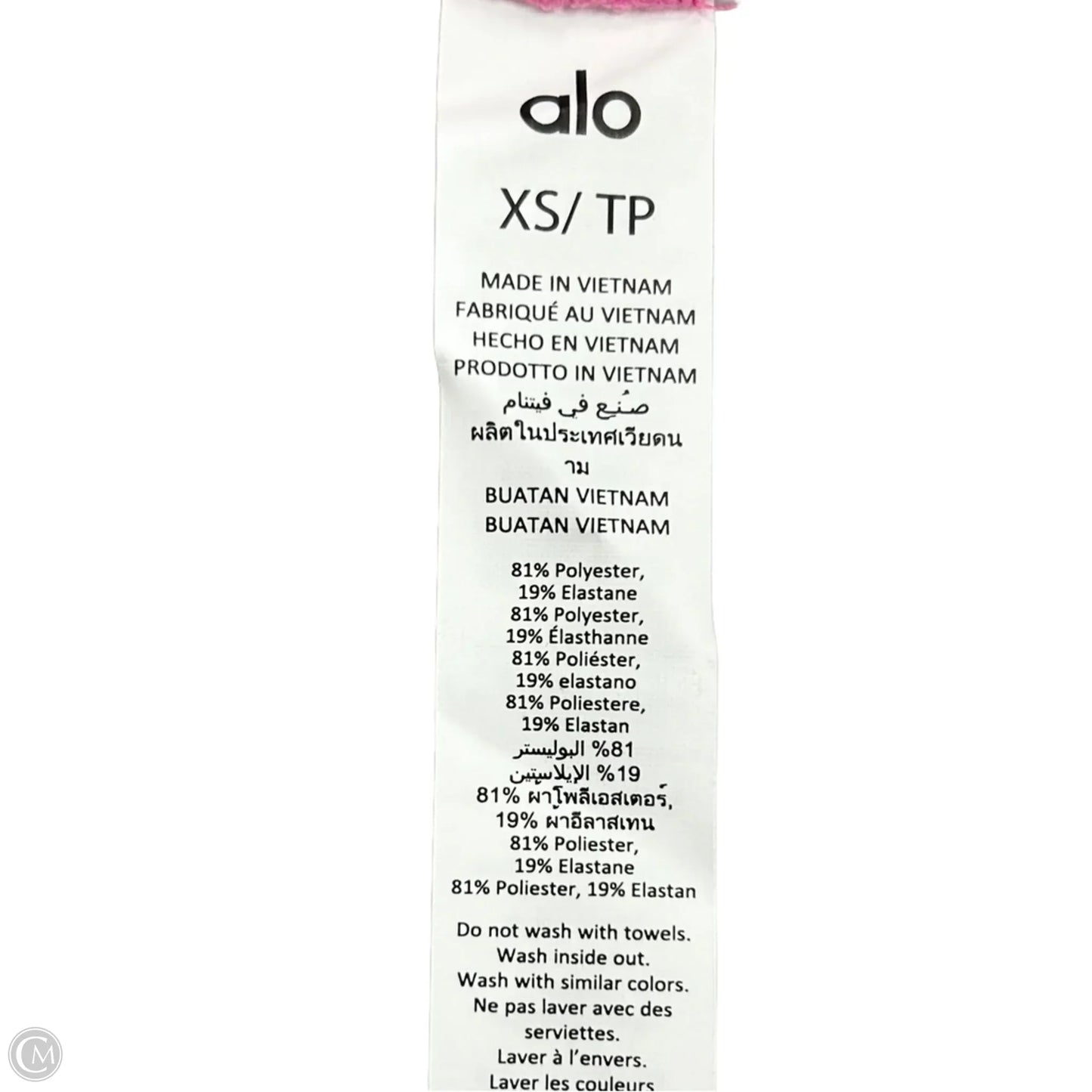 Athletic Leggings By Alo In Pink, Size: Xs