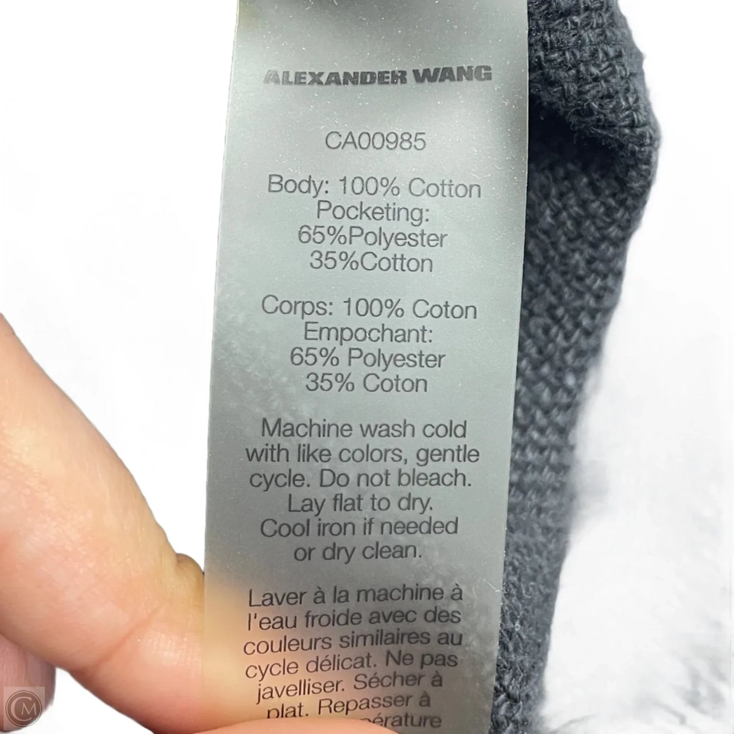 Jacket Luxury Designer By Alexander Wang In Black, Size: M