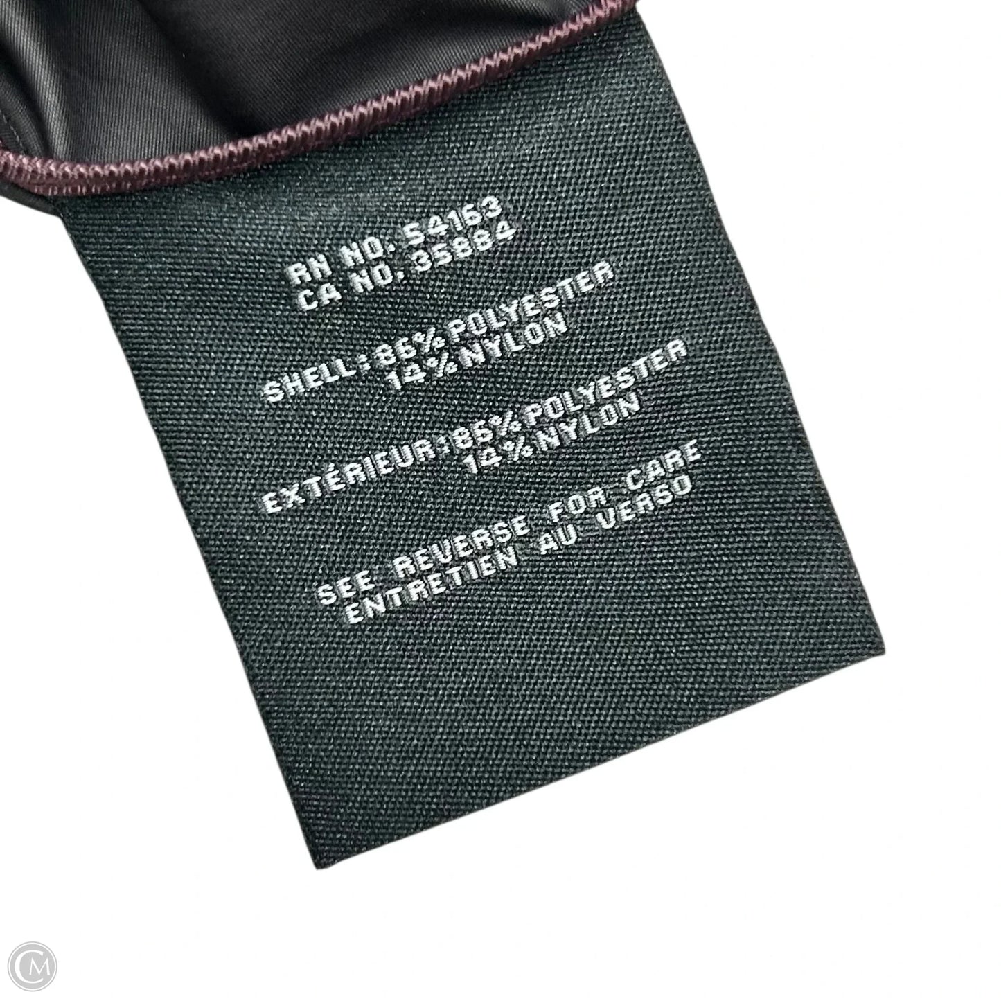 Jacket Windbreaker By Cole-haan In Black, Size: 1x