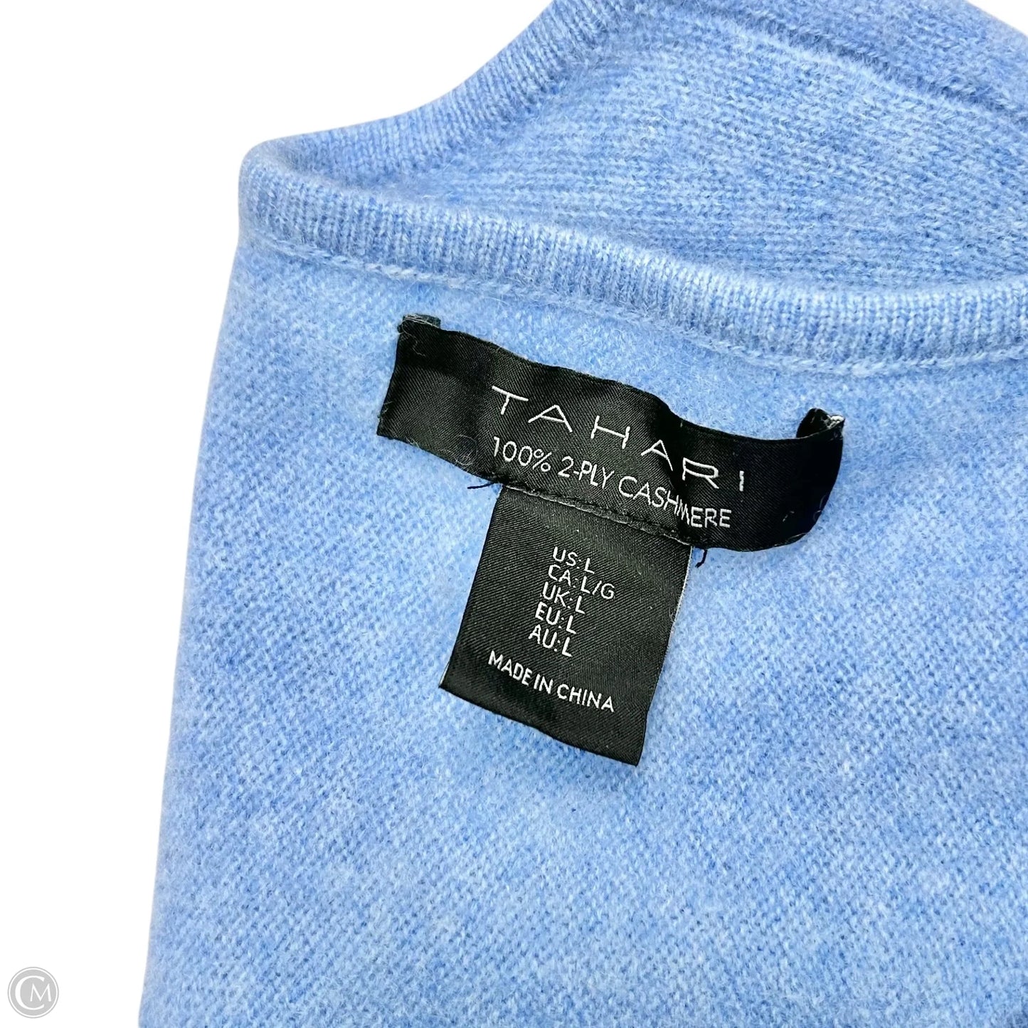 Sweater Cashmere By Tahari In Blue, Size: L