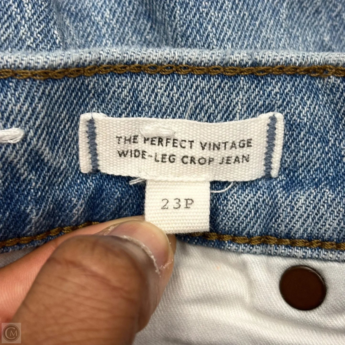 Jeans Straight By Madewell In Blue Denim, Size: 0
