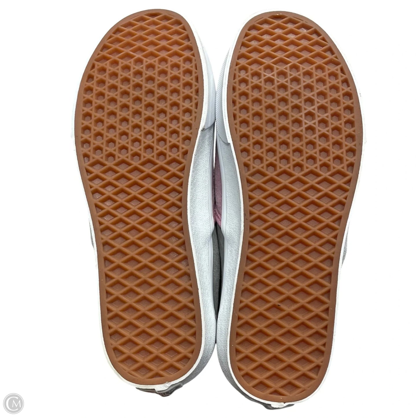 Shoes Sneakers By Vans In Grey & Pink, Size: 11