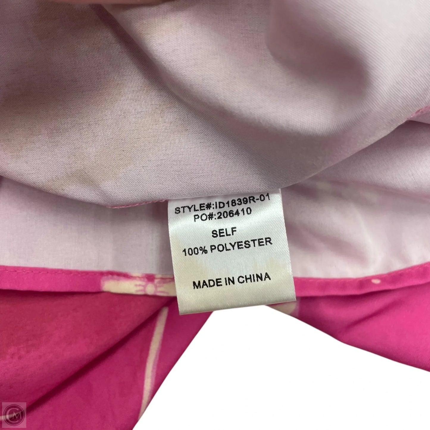 Dress Casual Short By Bibi In Cream & Pink, Size: L
