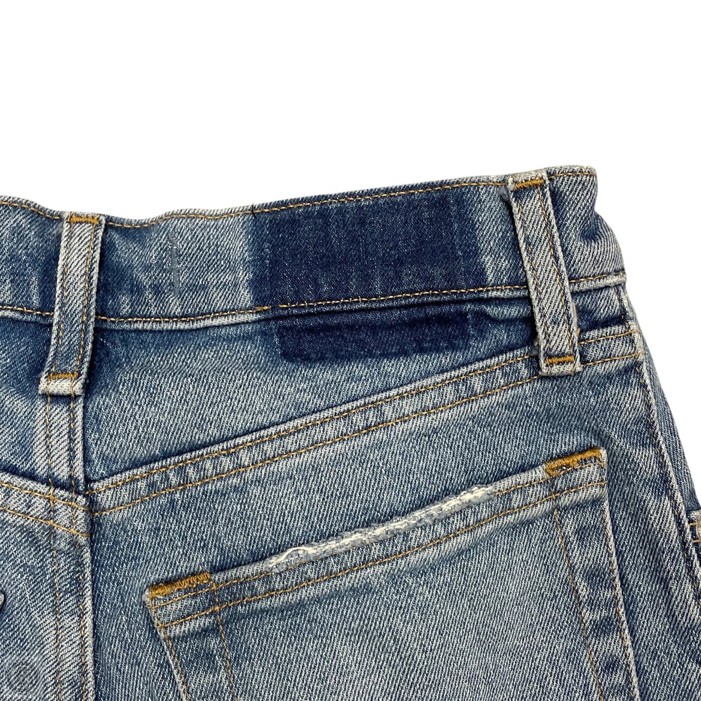 Jeans Straight By Abercrombie And Fitch In Blue Denim, Size: 0