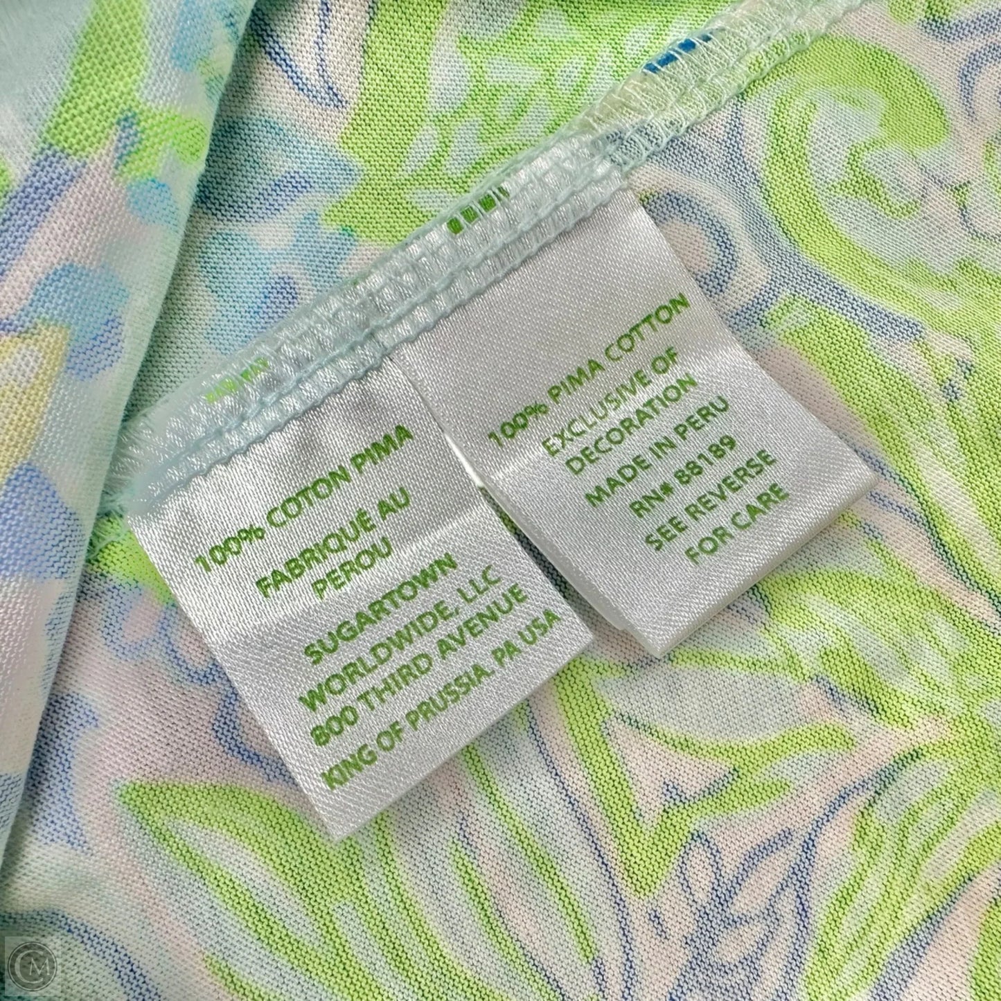 Dress Designer By Lilly Pulitzer In Blue & Green, Size: Xxs
