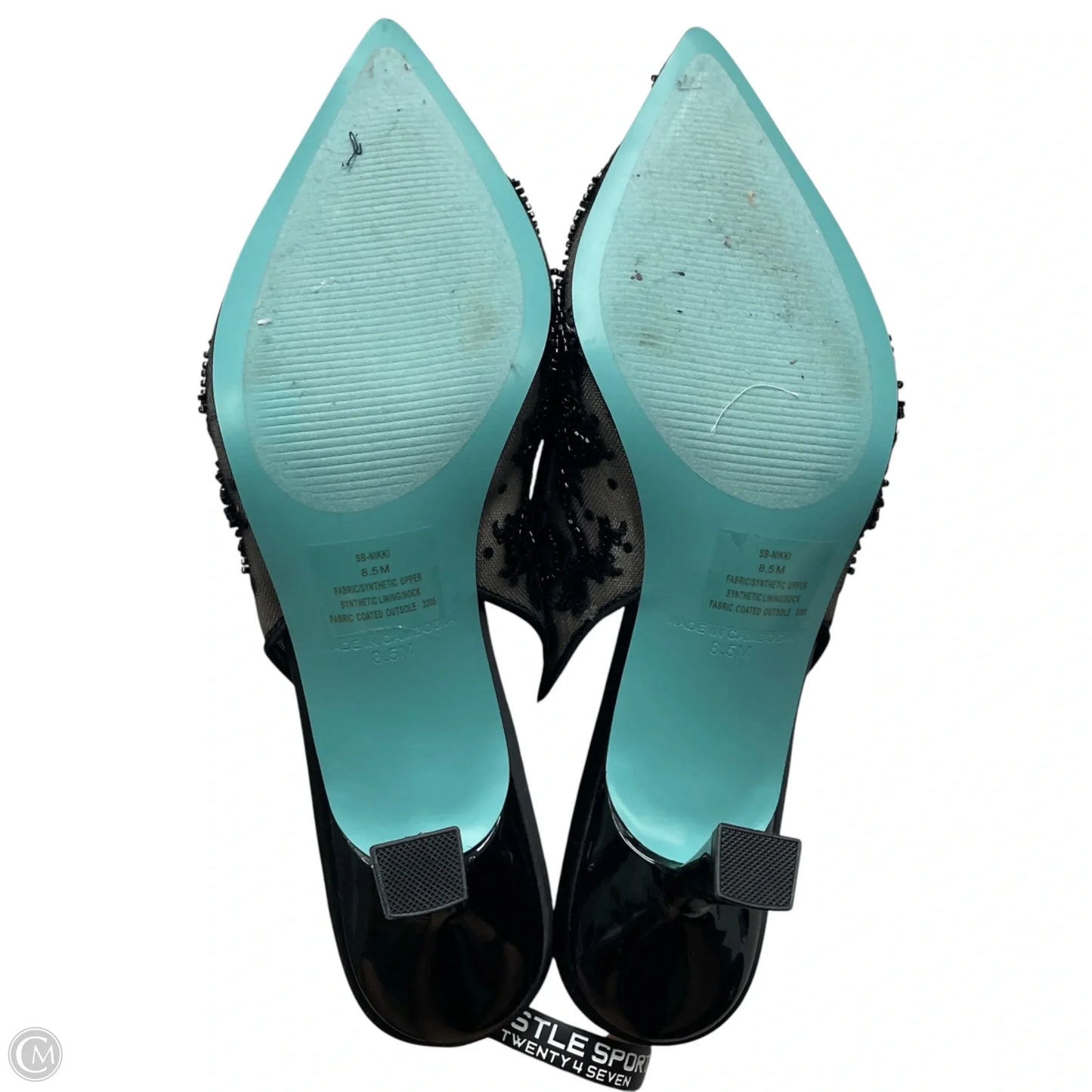 Shoes Heels Kitten By Betsey Johnson In Black, Size: 8.5