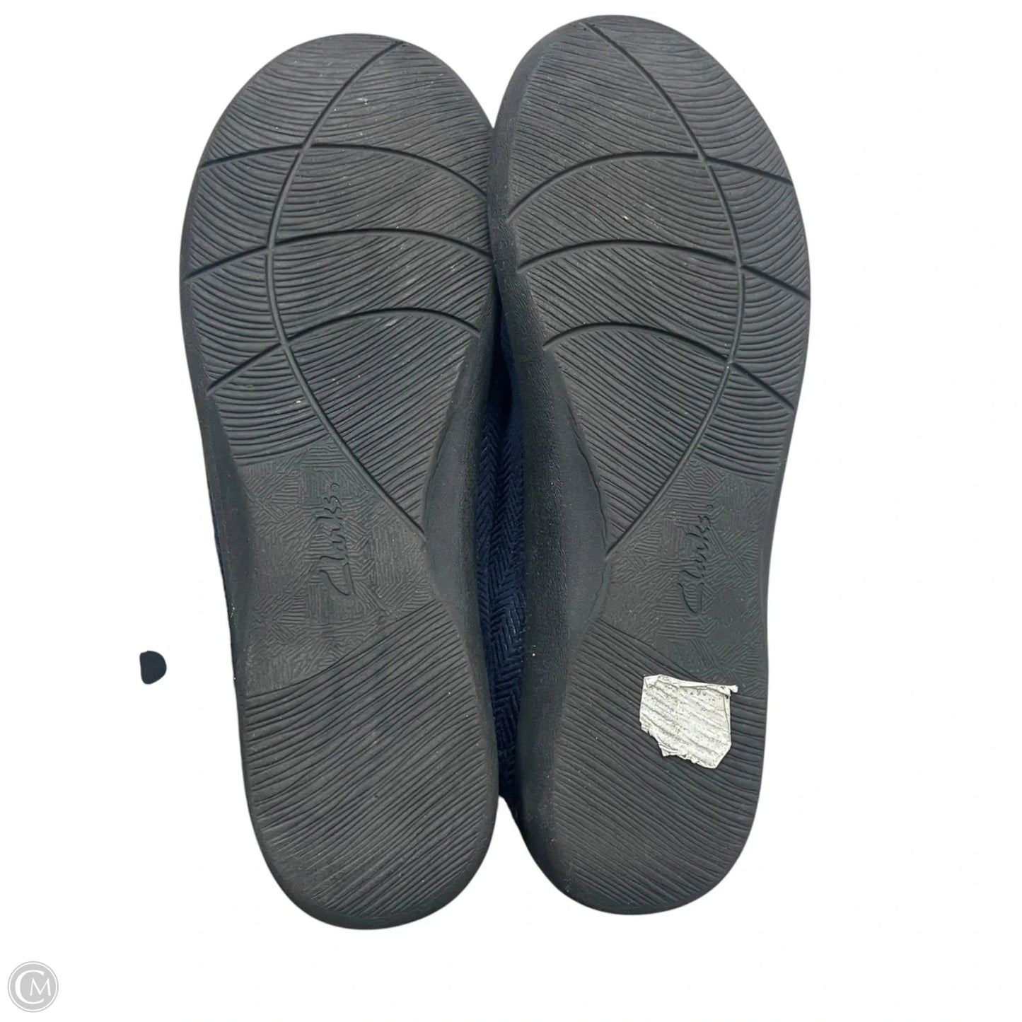 Shoes Flats By Clarks In Black & Blue, Size: 9.5