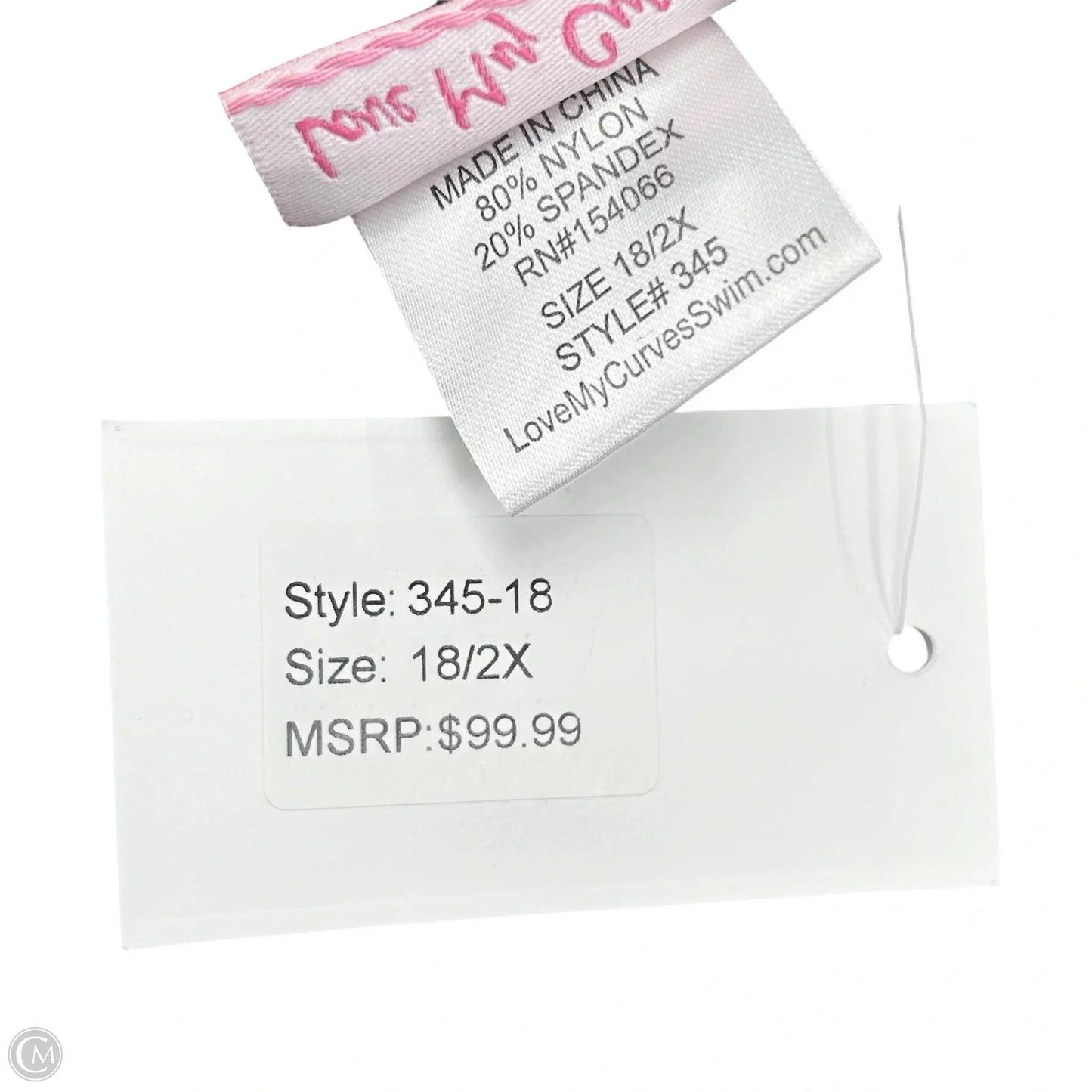 Swimsuit 2pc By Love My Curves In Black, Size: 2x