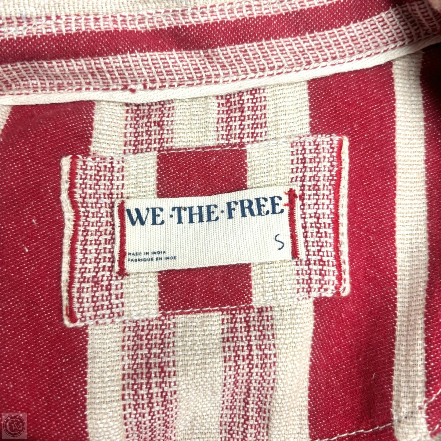 Top Short Sleeve By We The Free In Red & Tan, Size: S